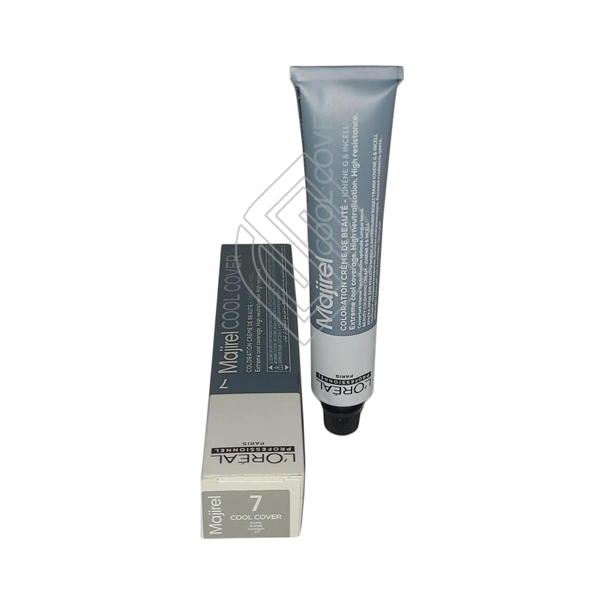 Loreal Professionnel Paris Majirel Cool Cover #7 Natural Blonde Permanent Hair Color Ionene G Incell Originally-CC-7/7N 1.7 Ounce 50 Milliliters | SellerSpree