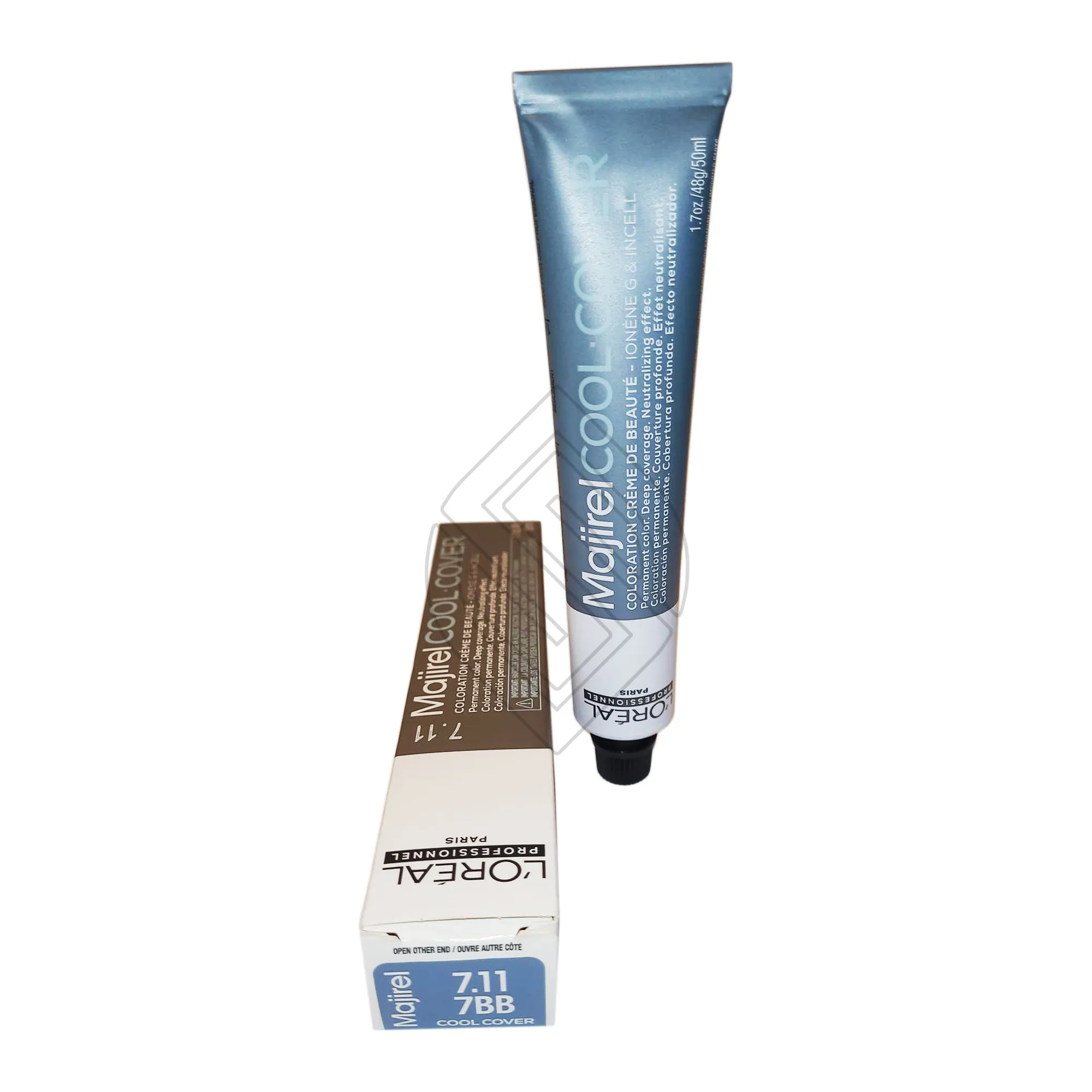 Loreal Professionnel Paris Majirel Cool Cover 7.11/7bb Extra Ash Blonde Ionene G Incell Permanent Hair Color 1.7oz 50ml | SellerSpree