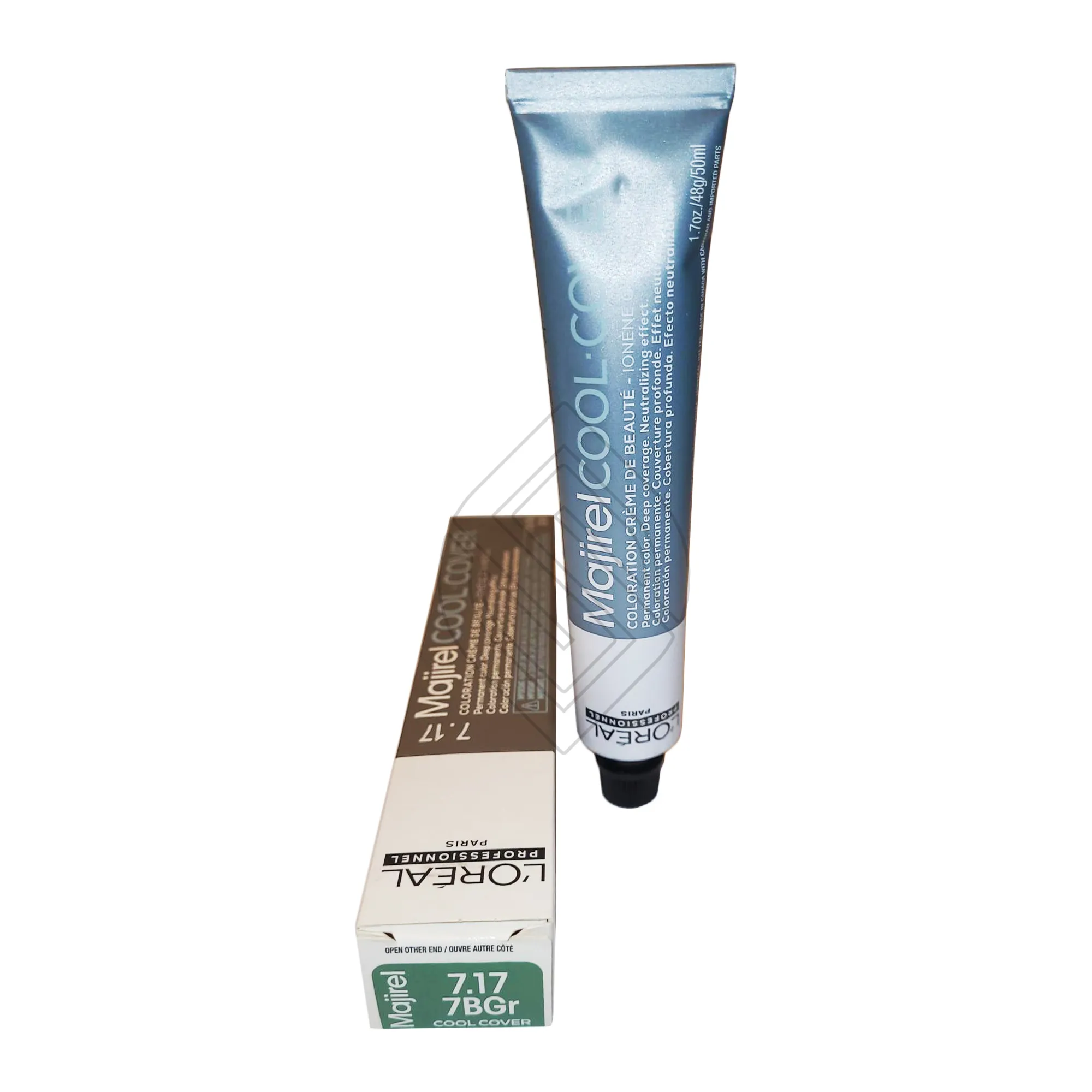 Loreal Professionnel Paris Majirel Cool Cover 7.17/7bgr Ash Cinder Blonde Ionene G Incell Permanent Hair Color 1.7oz 50ml | SellerSpree