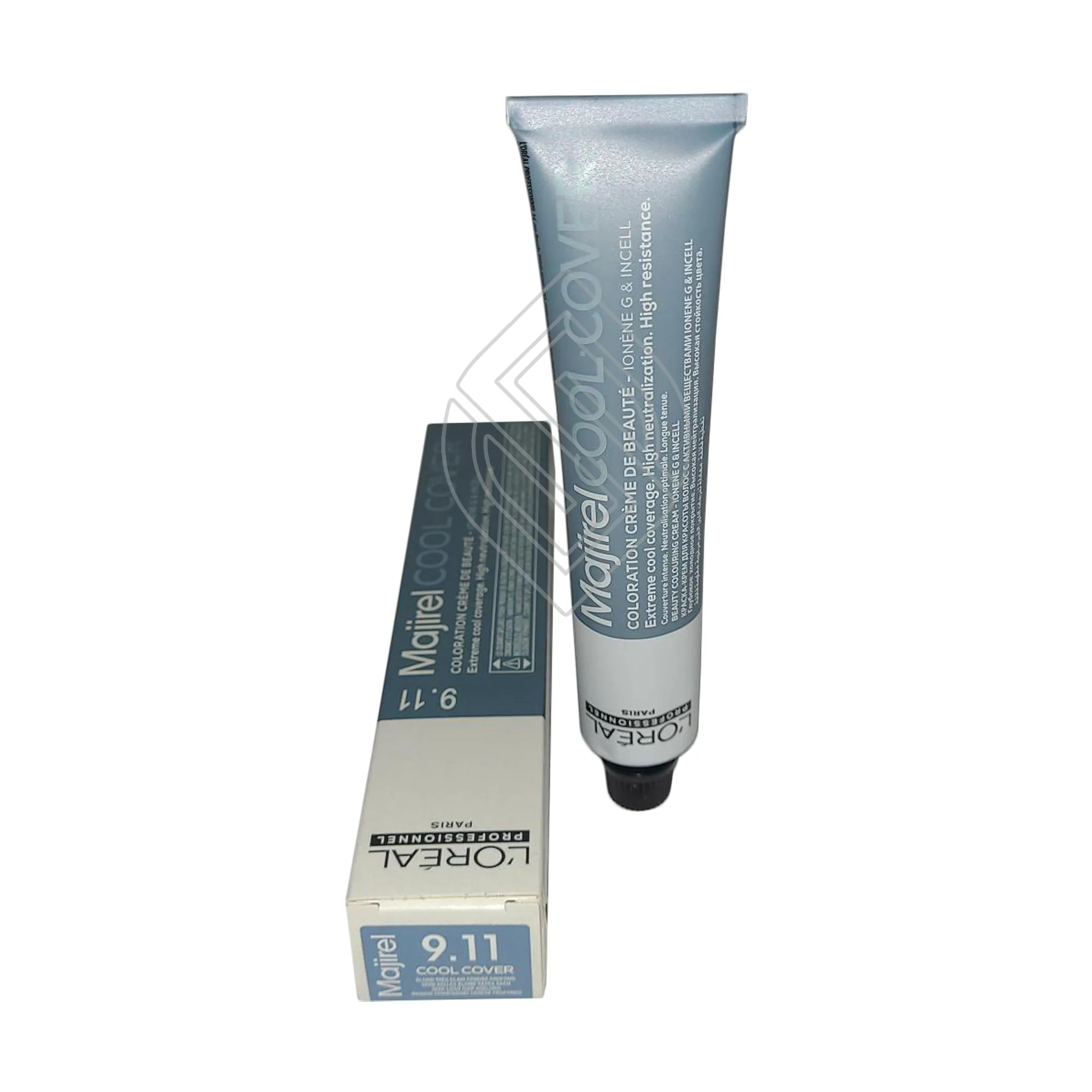 Loreal Professionnel Paris Majirel Cool Cover #9.11 Very Light Extra Ash Blonde Ionene G Incell Permanent Hair Color aka-9.11/9BB 1.7 Ounce 50 Milliliters | SellerSpree