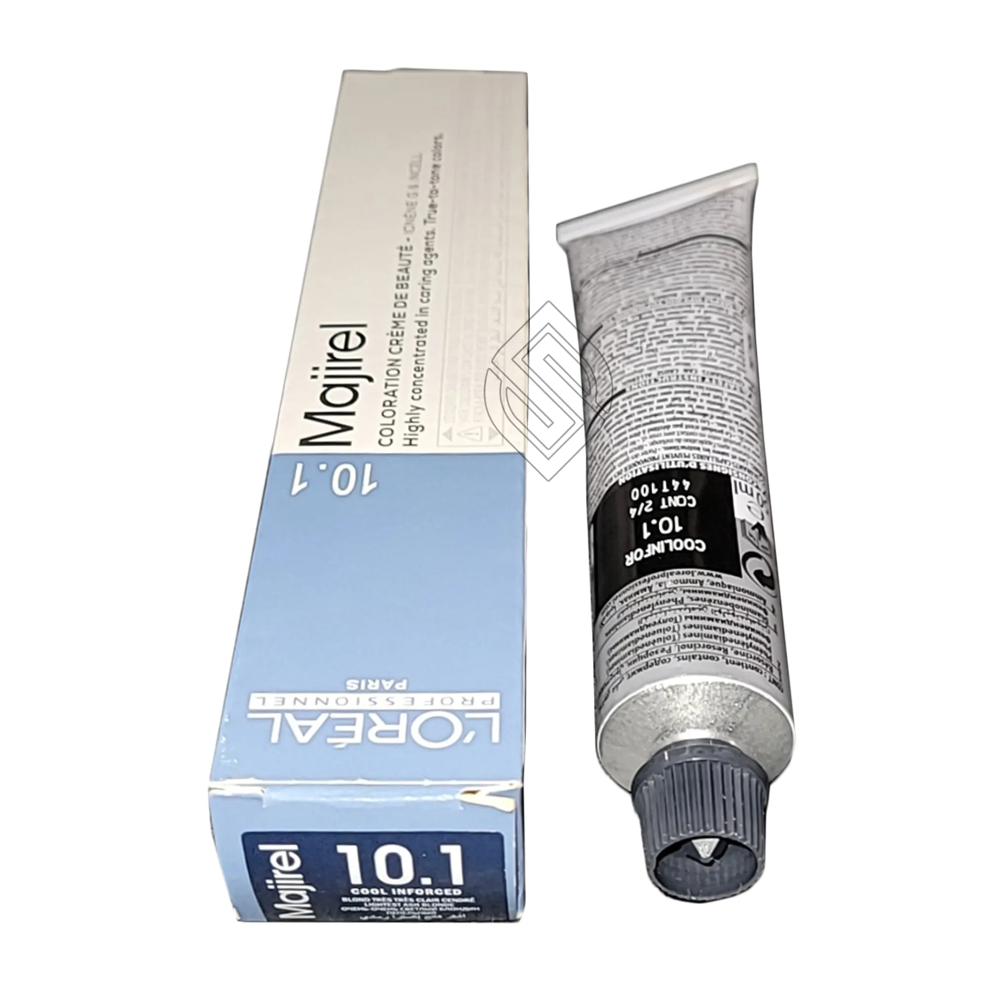 Loreal Professionnel Paris Majirel Cool Inforced #10.1 Extra Light Blonde Ash Ionene G Incell Permanent Hair Color Original-10.1/10B 1.7 Ounce 50 Milliliters | SellerSpree