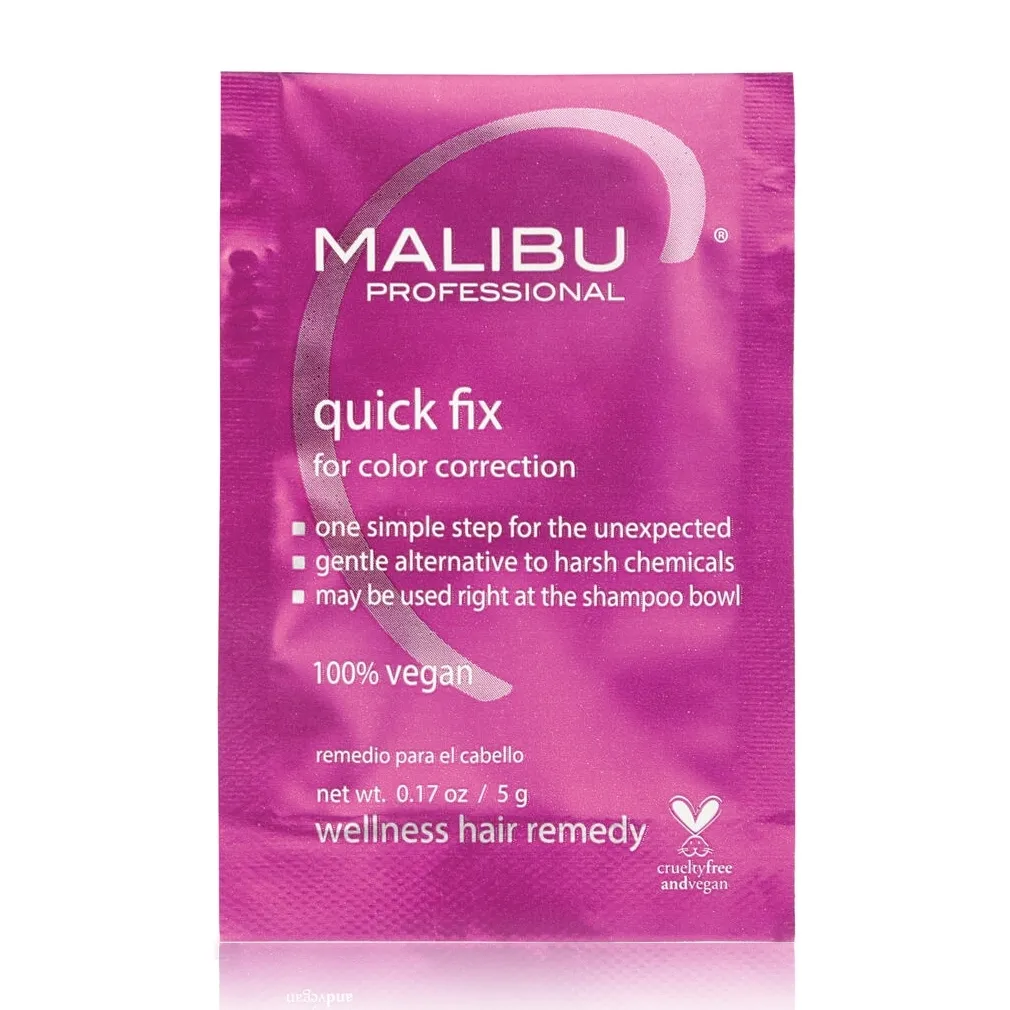 Malibu C Professional Quick Fix For Color Correction Single Foil Packet 0.17 Ounce 5 Gram | SellerSpree