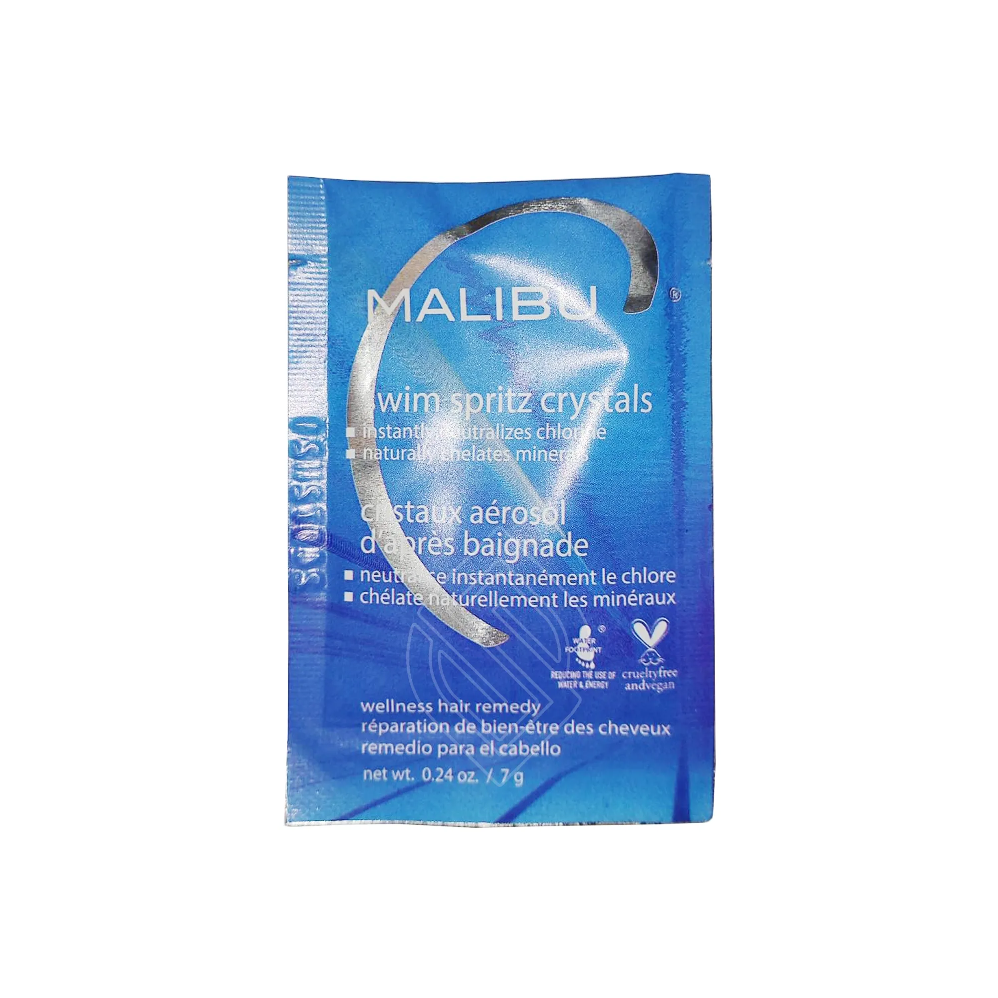 Malibu C Swim Spritz Crystals Instantly Neutralizes Chlorine Naturally Chelates Minerals 0.24 Ounce 7 Gram | SellerSpree