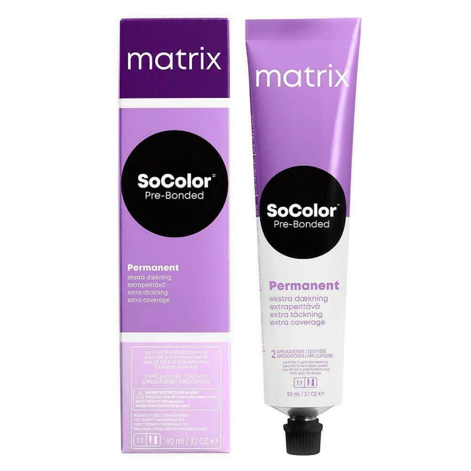 Matrix Socolor Pre-bonded Extra Coverage 508na/508.01 Light Blonde Neutral Ash Permanent Hair Color 3.1oz 90ml | SellerSpree