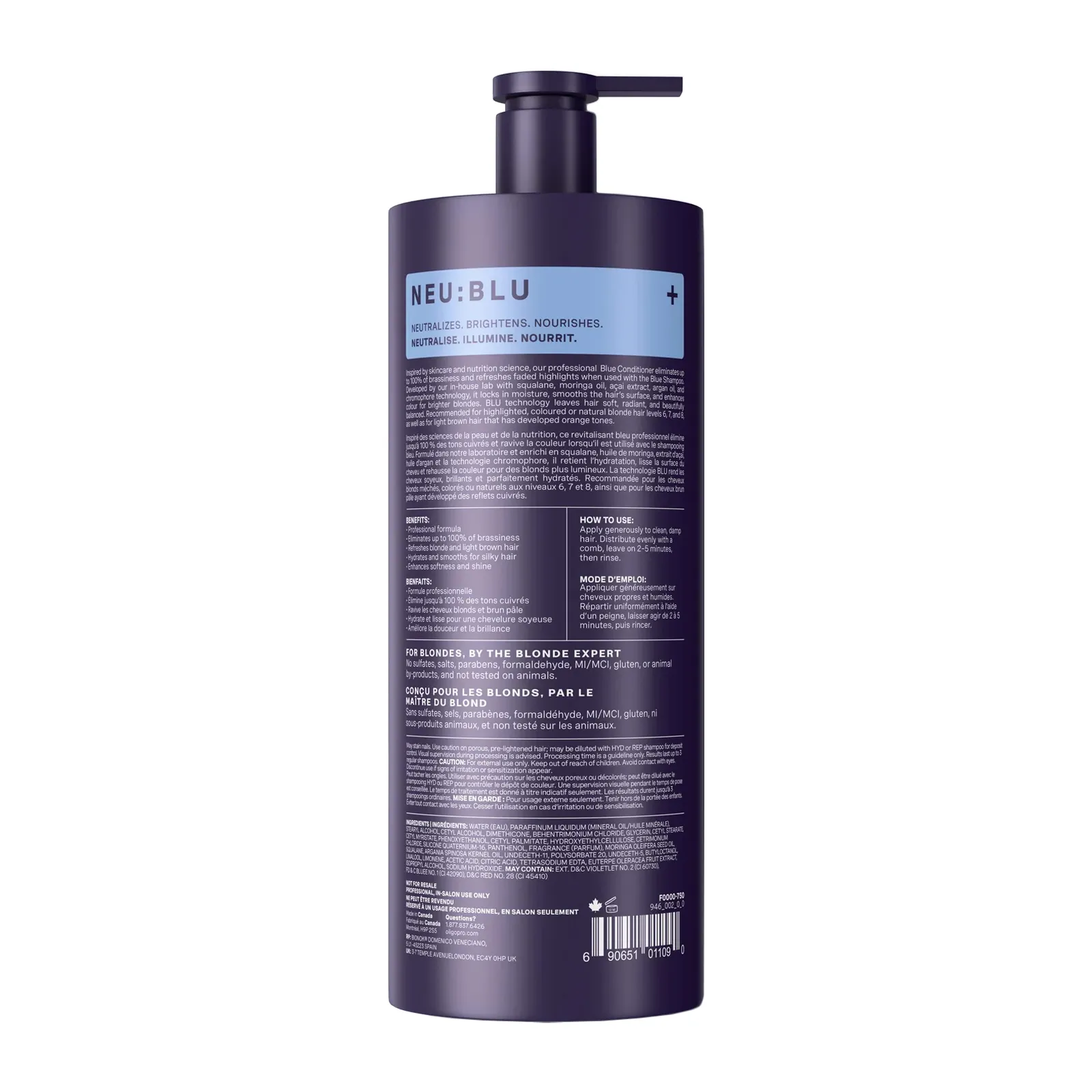 Oligo Blacklight Professional BLU Blue Conditioner 32 Ounce | SellerSpree
