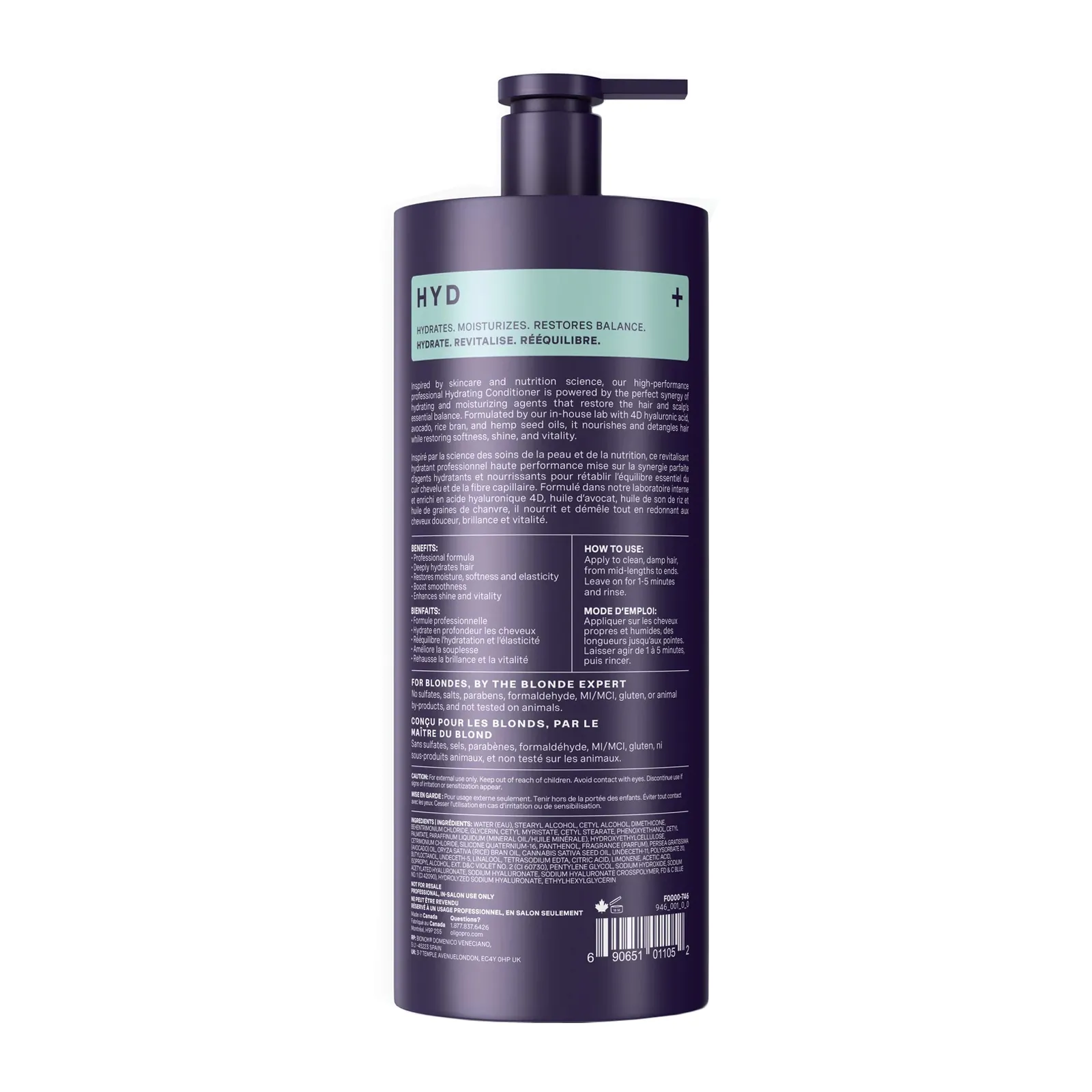 Oligo Blacklight Professional HYD Hydrating Conditioner 32 Ounce | SellerSpree