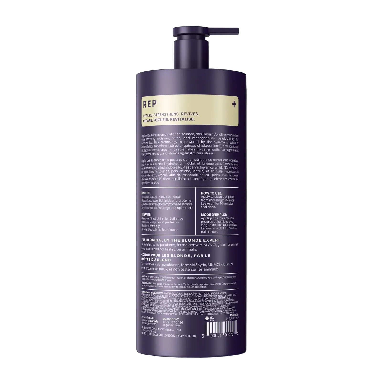 Oligo Blacklight REP Repair Conditioner 32 Ounce | SellerSpree