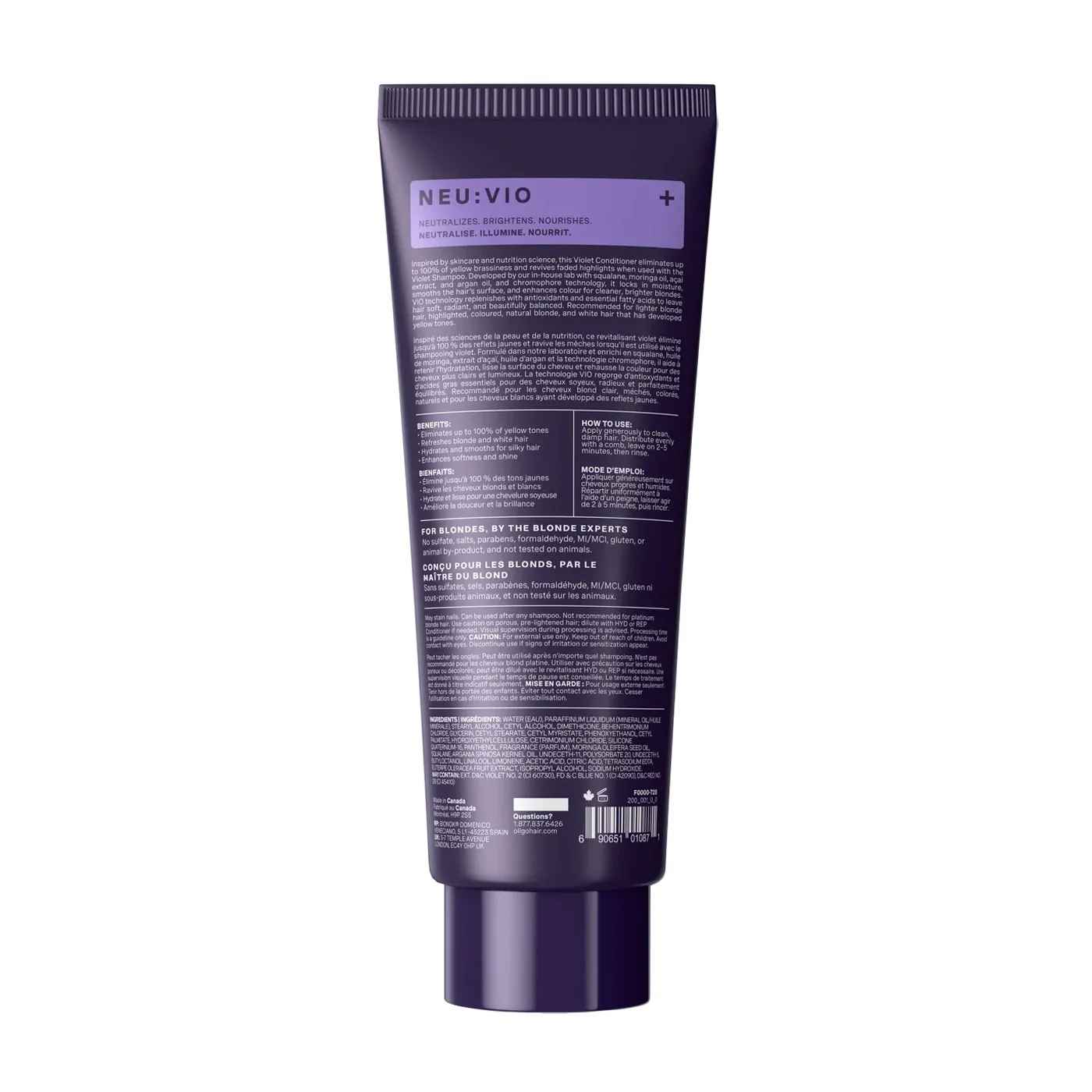 Oligo Blacklight VIO Violet Conditioner 6.8 Ounce | SellerSpree