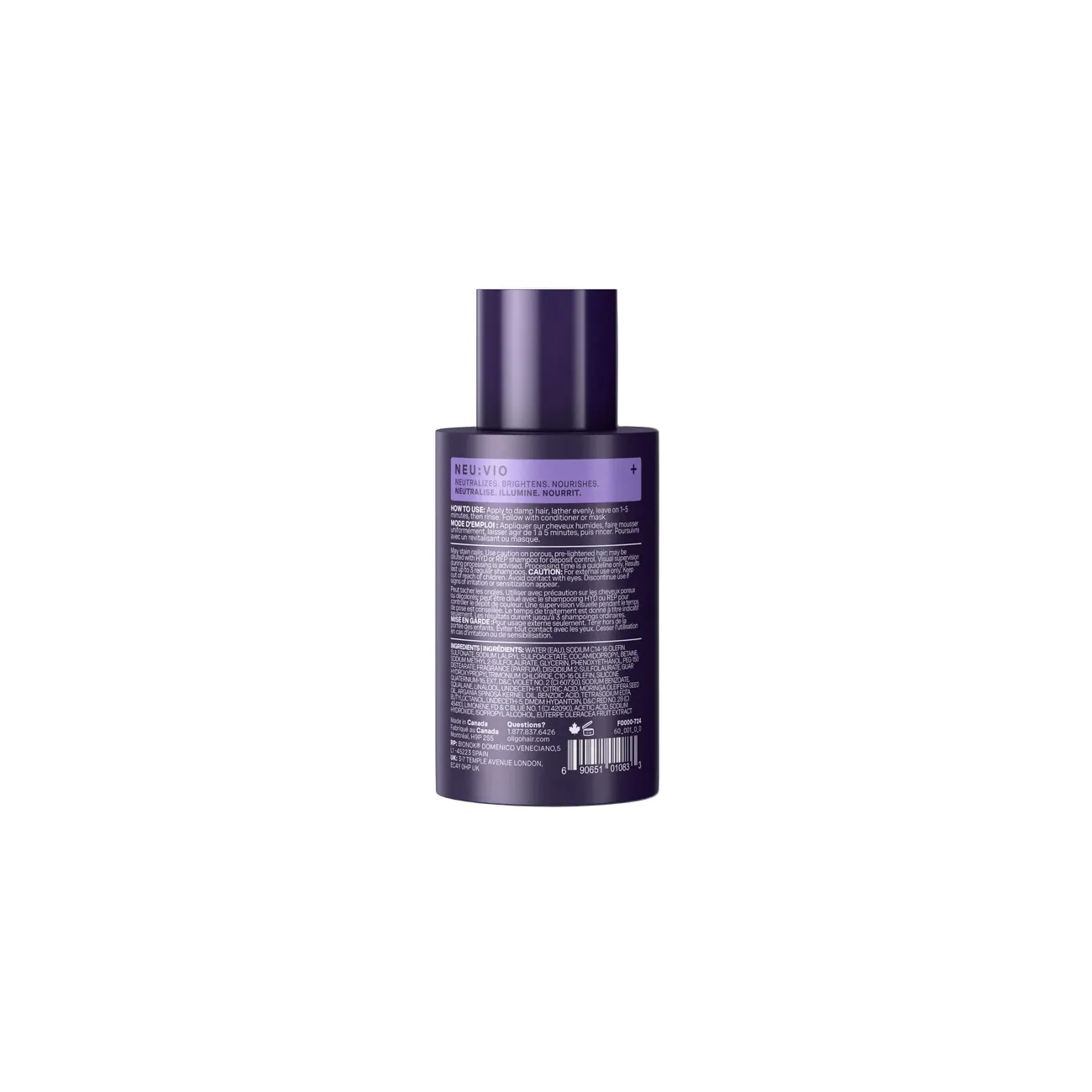 Oligo Blacklight VIO Violet Shampoo 2 Ounce | SellerSpree
