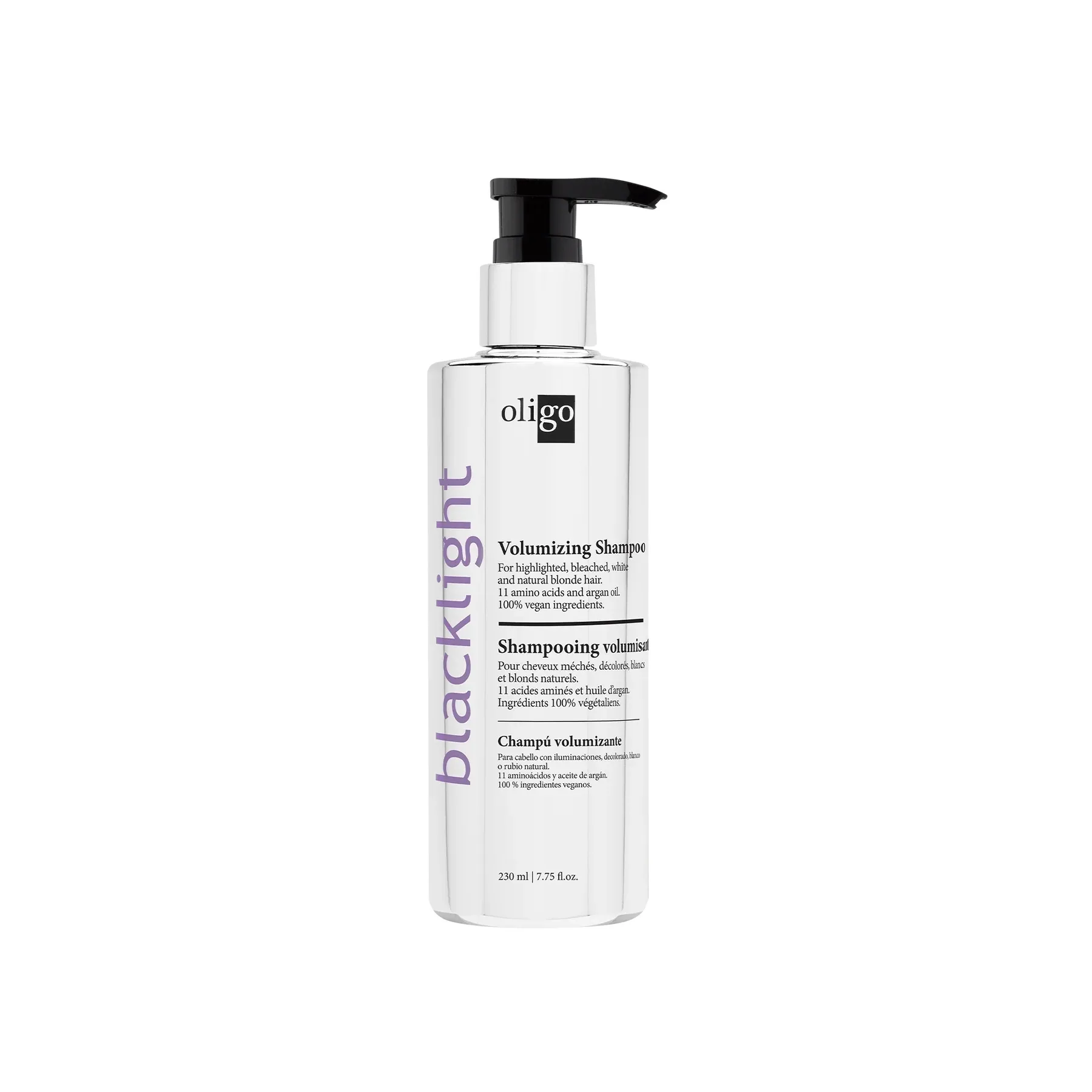 Oligo Blacklight Volumizing Shampoo For Blonde Hair 100% Vegan 7.75 Ounce 230 Milliliters | SellerSpree
