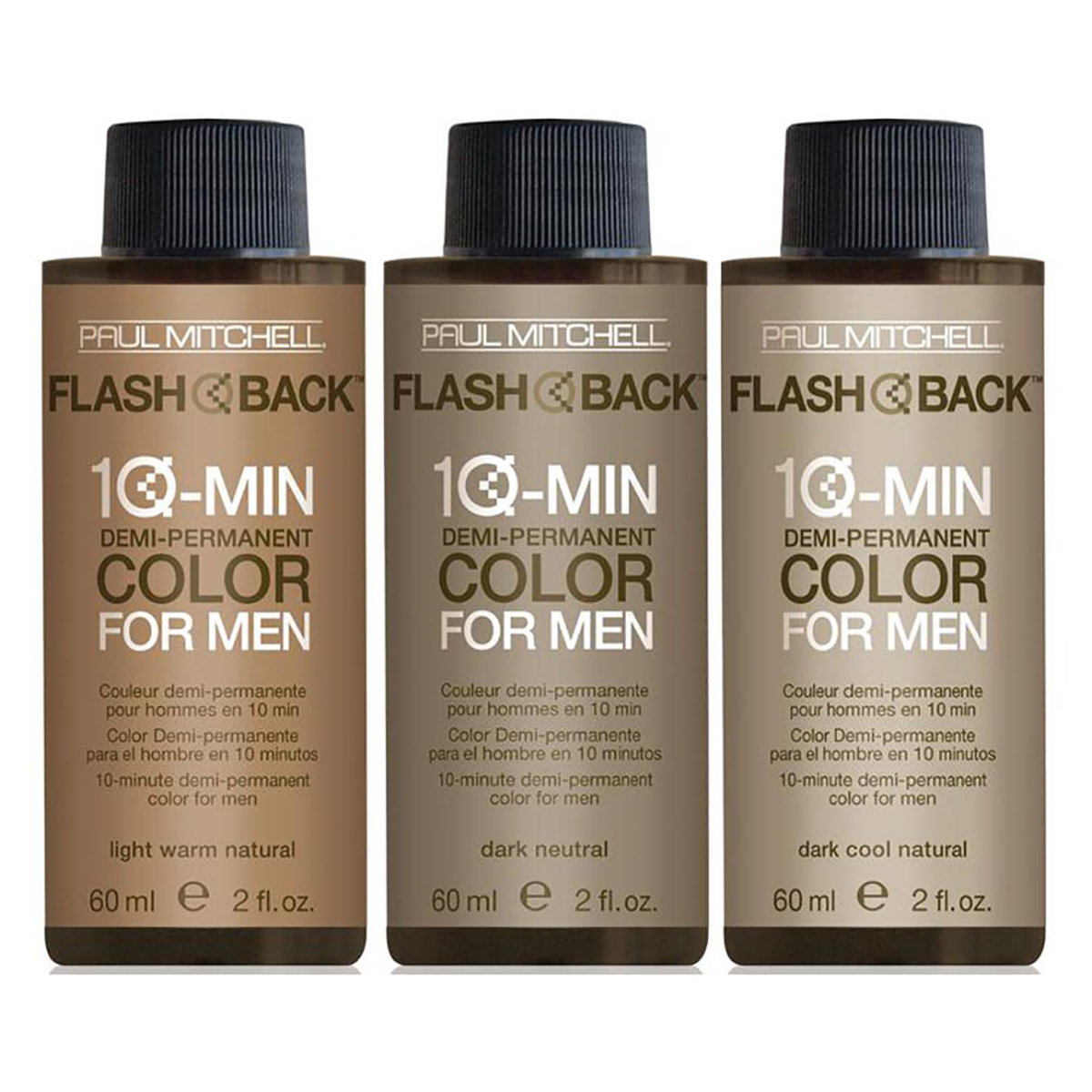 Paul Mitchell Flash Back Medium Neutral 10-Min Demi-Permanent Color For Men 2 Ounce 60 Milliliters | SellerSpree