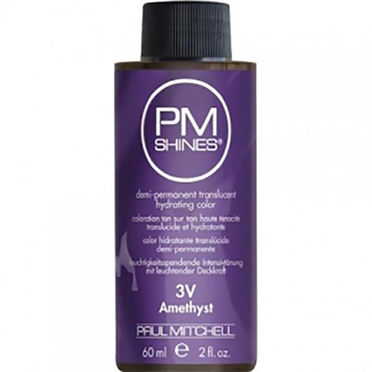 Paul Mitchell PM Shines 3V Amethyst Demi-Permanent Translucent Hydrating Color 2 Ounce 60 Milliliters | SellerSpree