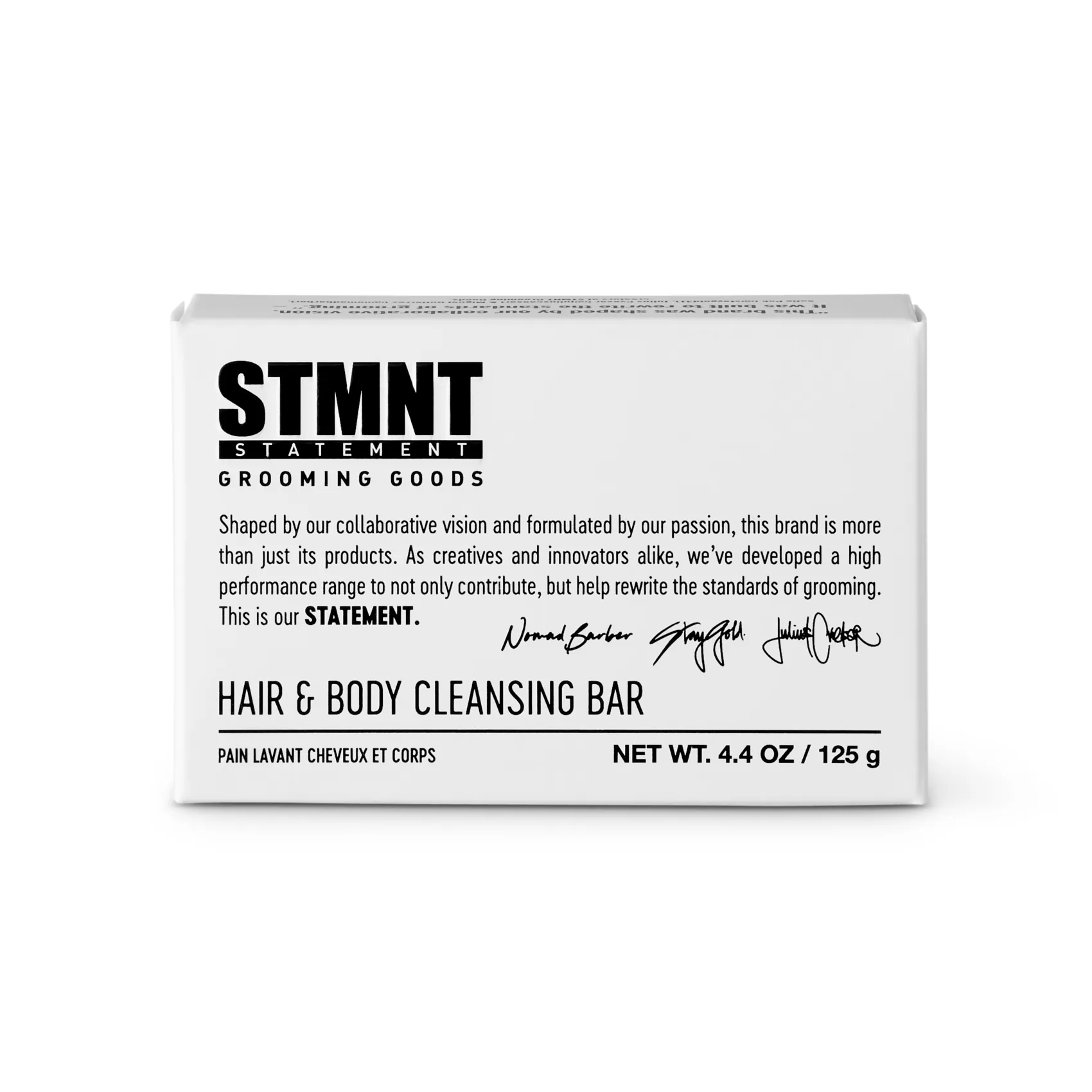 STMNT Statement Grooming Goods Hair & Body Cleansing Bar 4.4 Ounce | SellerSpree