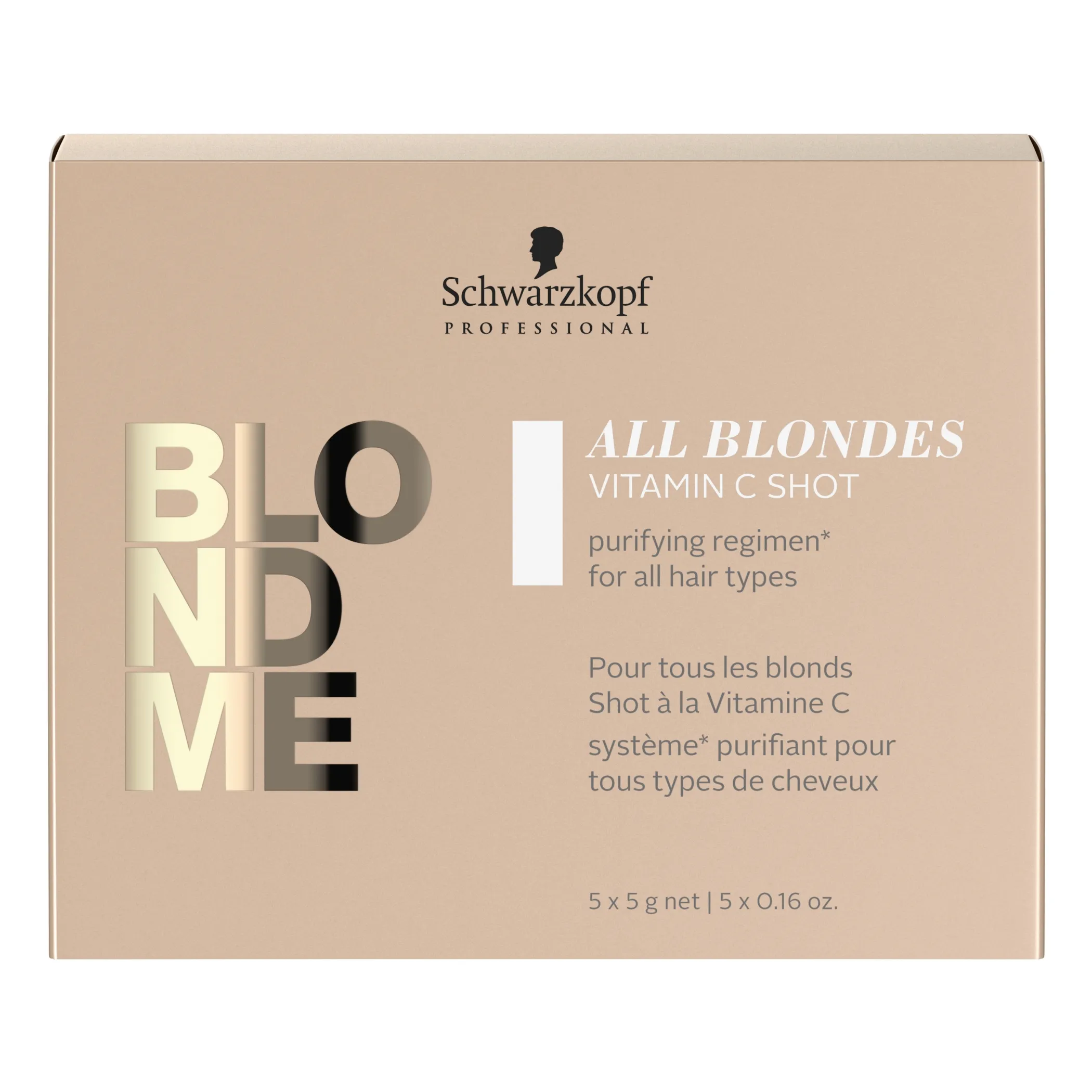 Schwarzkopf BlondMe All Blondes Vitamin C Shot Purifying Regimen For All Hair Types 5x0.16oz 5x5g | SellerSpree