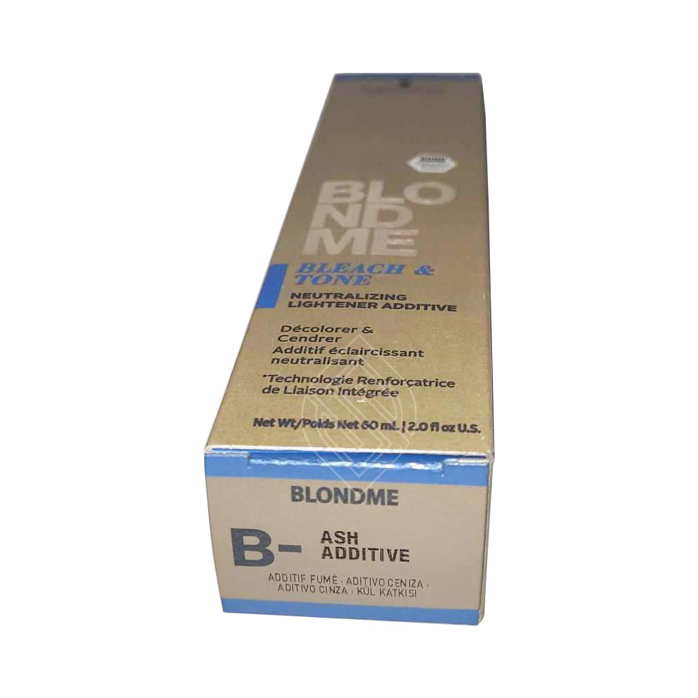 Schwarzkopf BlondMe Bleach And Tone B-Ash Additive Neutralizing Lightener 2 Ounce 60 Milliliters | SellerSpree