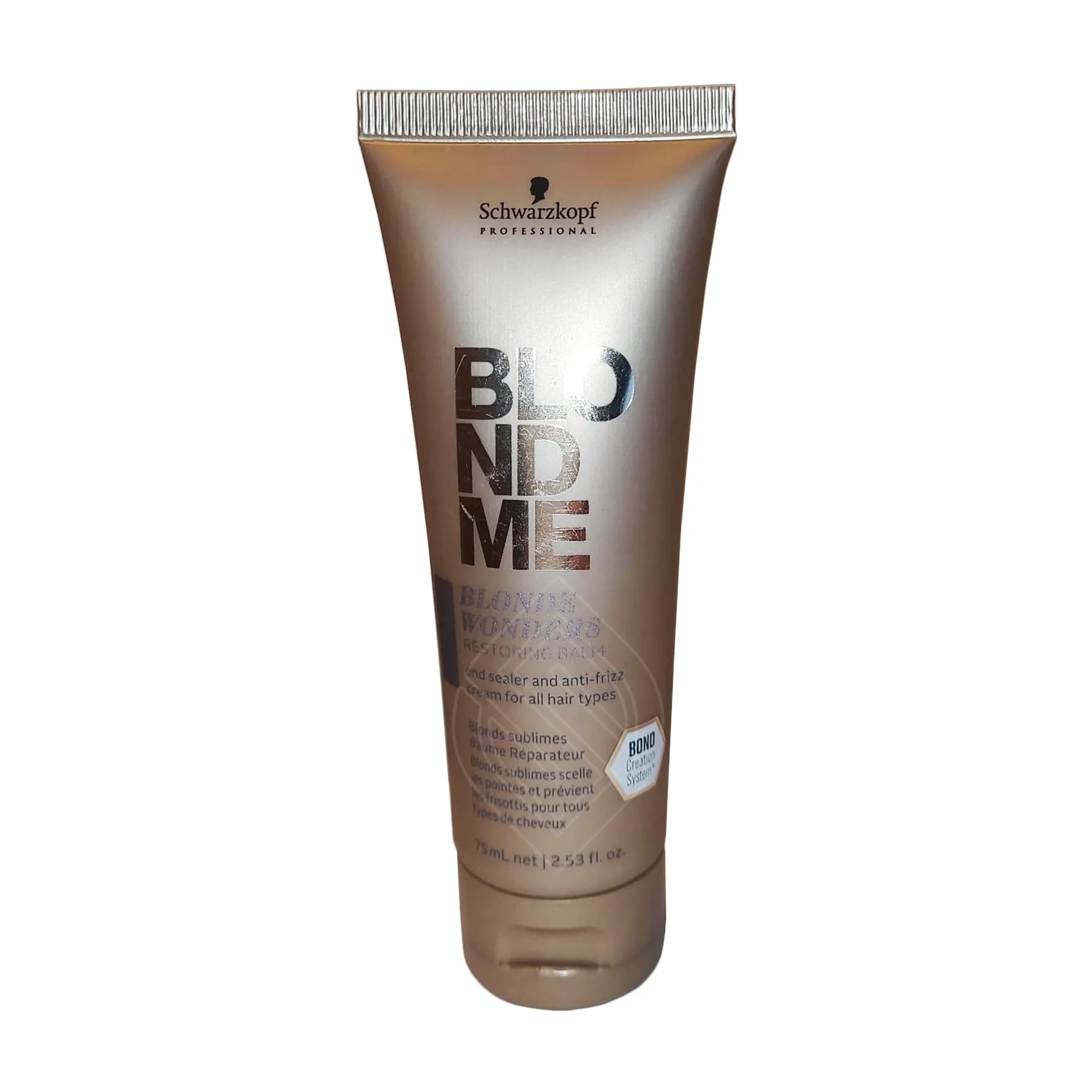 Schwarzkopf BlondMe Blonde Wonders Restoring Balm End Sealer and Anti-Frizz Cream For All Hair Types 2.53 Ounce 75 Milliliters | SellerSpree