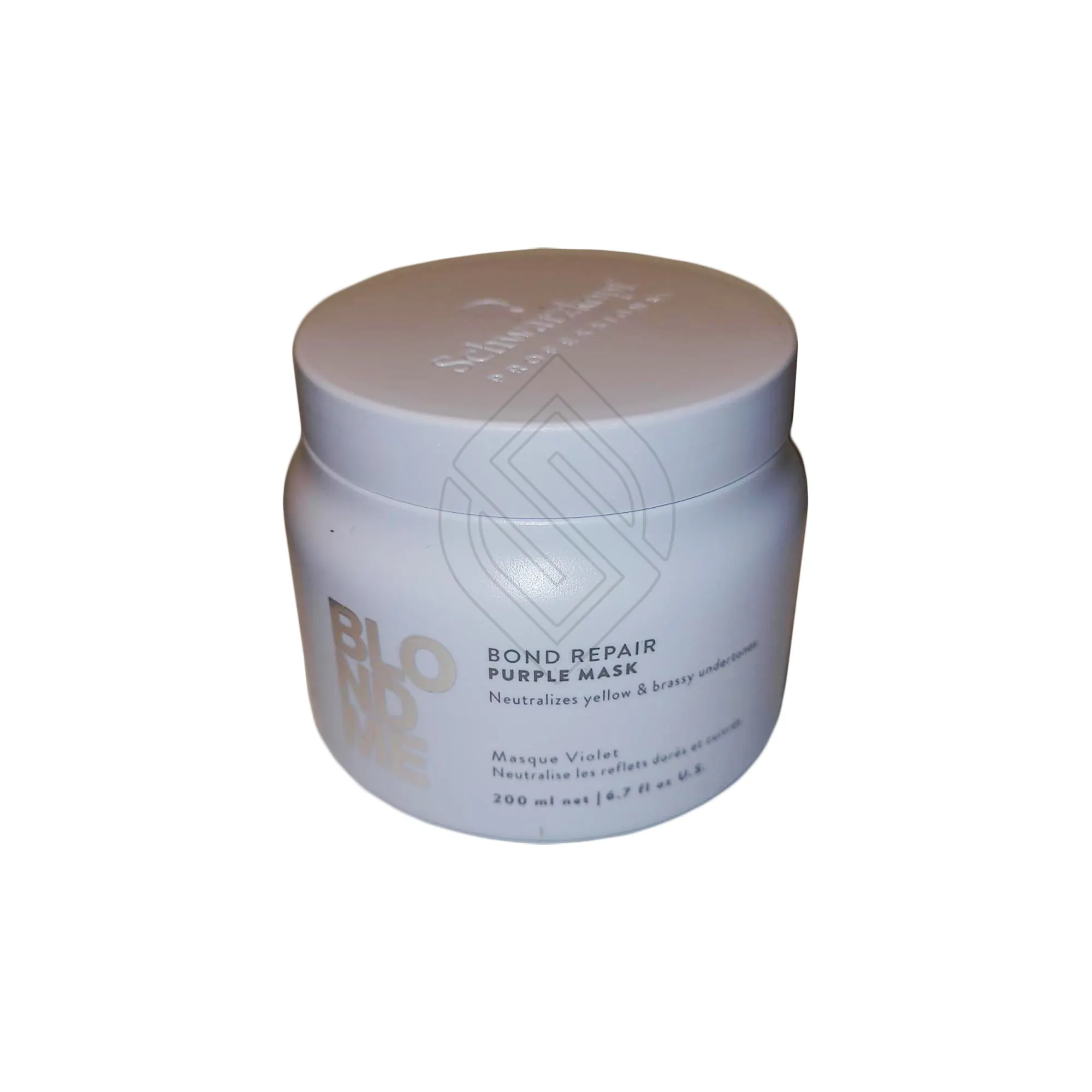 Schwarzkopf BlondMe Bond Repair Purple Mask Neutralizes Yellow And Brassy Undertones 6.7 Ounce 200 Milliliters | SellerSpree