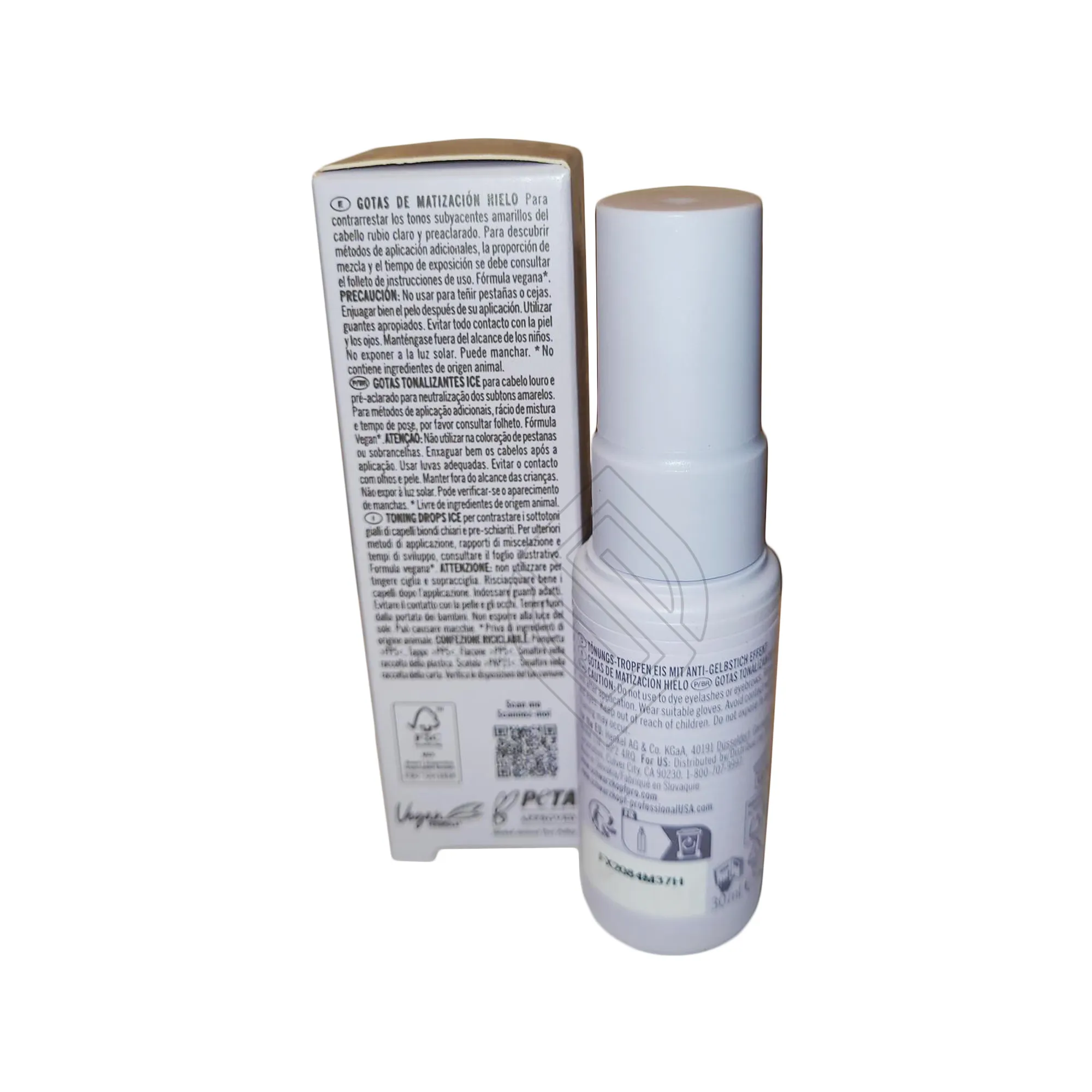 Schwarzkopf BlondMe Purple Toning Drops Ice Glacier Concentrated Neutralizing Pigment 1 Ounce 30 Milliliters | SellerSpree