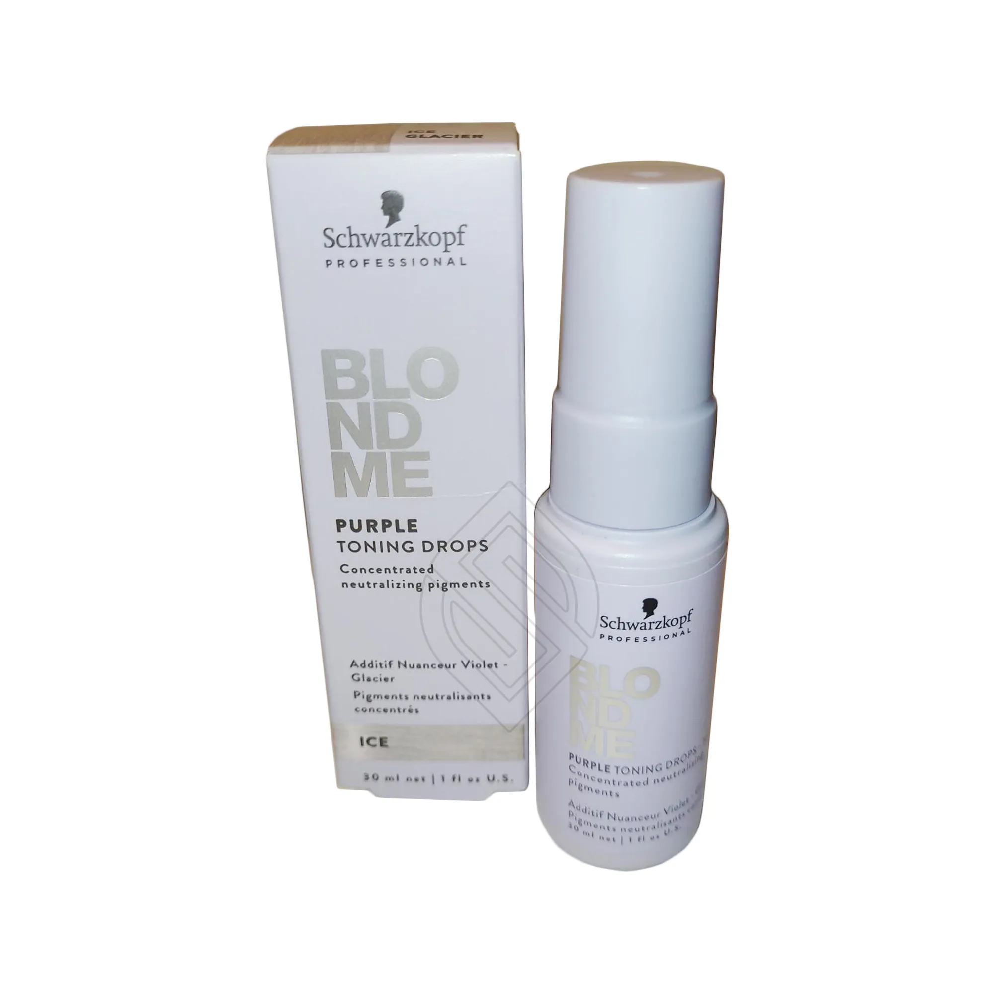 Schwarzkopf BlondMe Purple Toning Drops Ice Glacier Concentrated Neutralizing Pigment 1 Ounce 30 Milliliters | SellerSpree