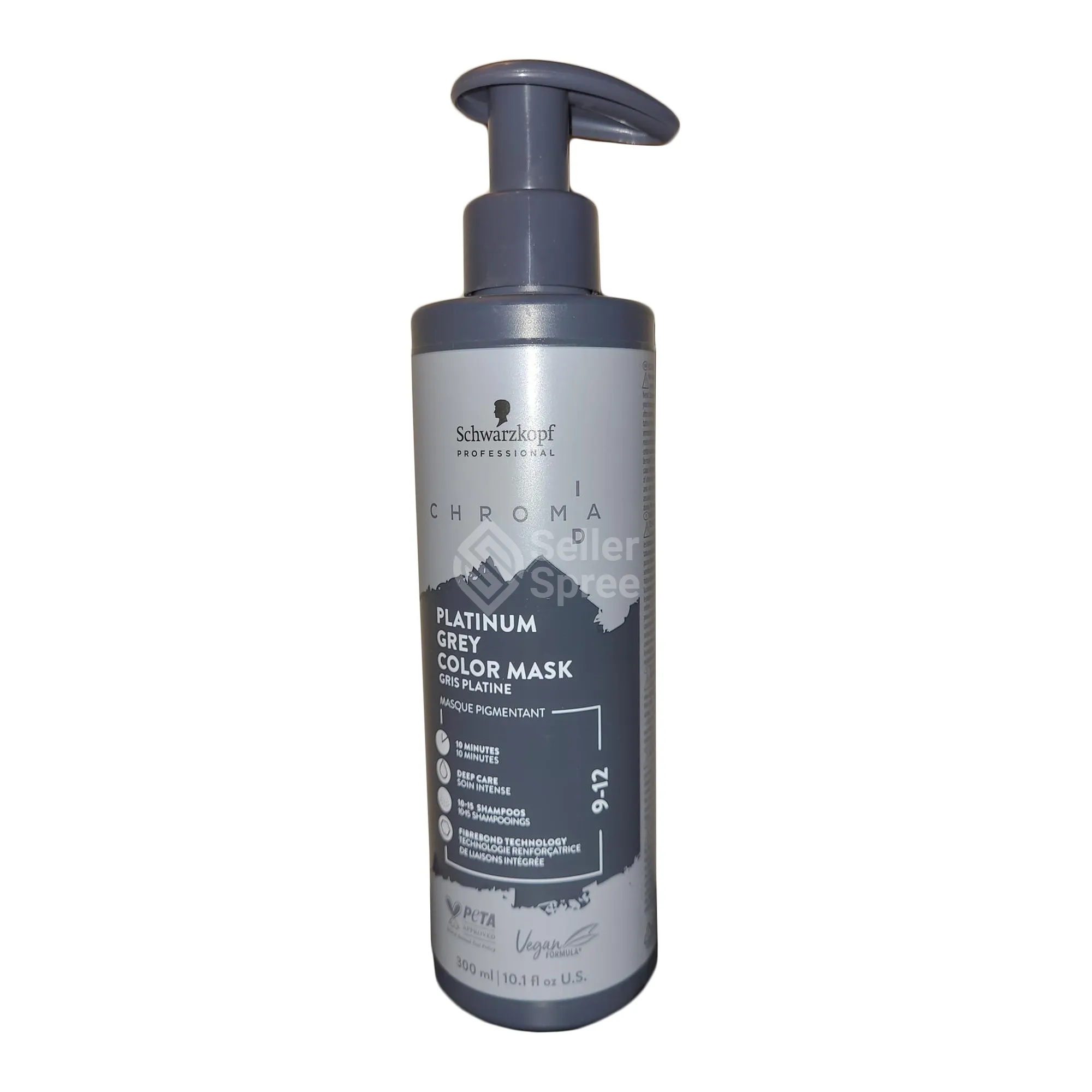 Schwarzkopf Chroma ID Color Mask ( Platinum Gray 9-12 ) 10.1 Ounce 300 Milliliters | SellerSpree