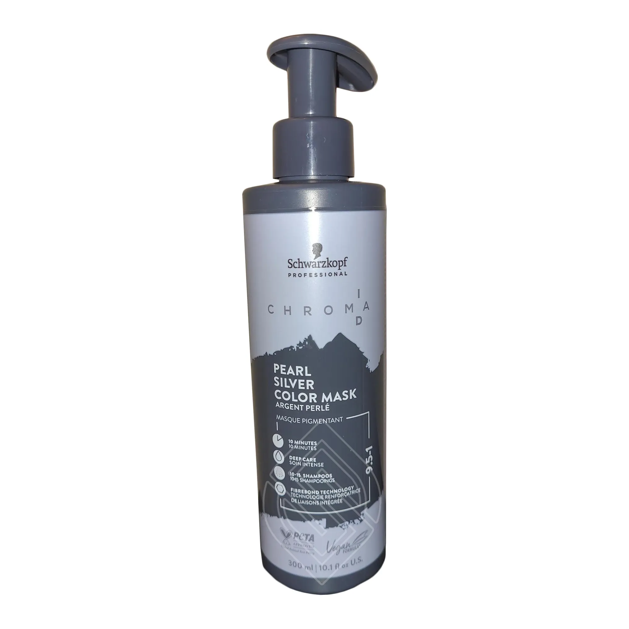 Schwarzkopf Chroma ID Color Mask 9.5-1 Pearl Silver 10.1 Ounce 300 Milliliters | SellerSpree