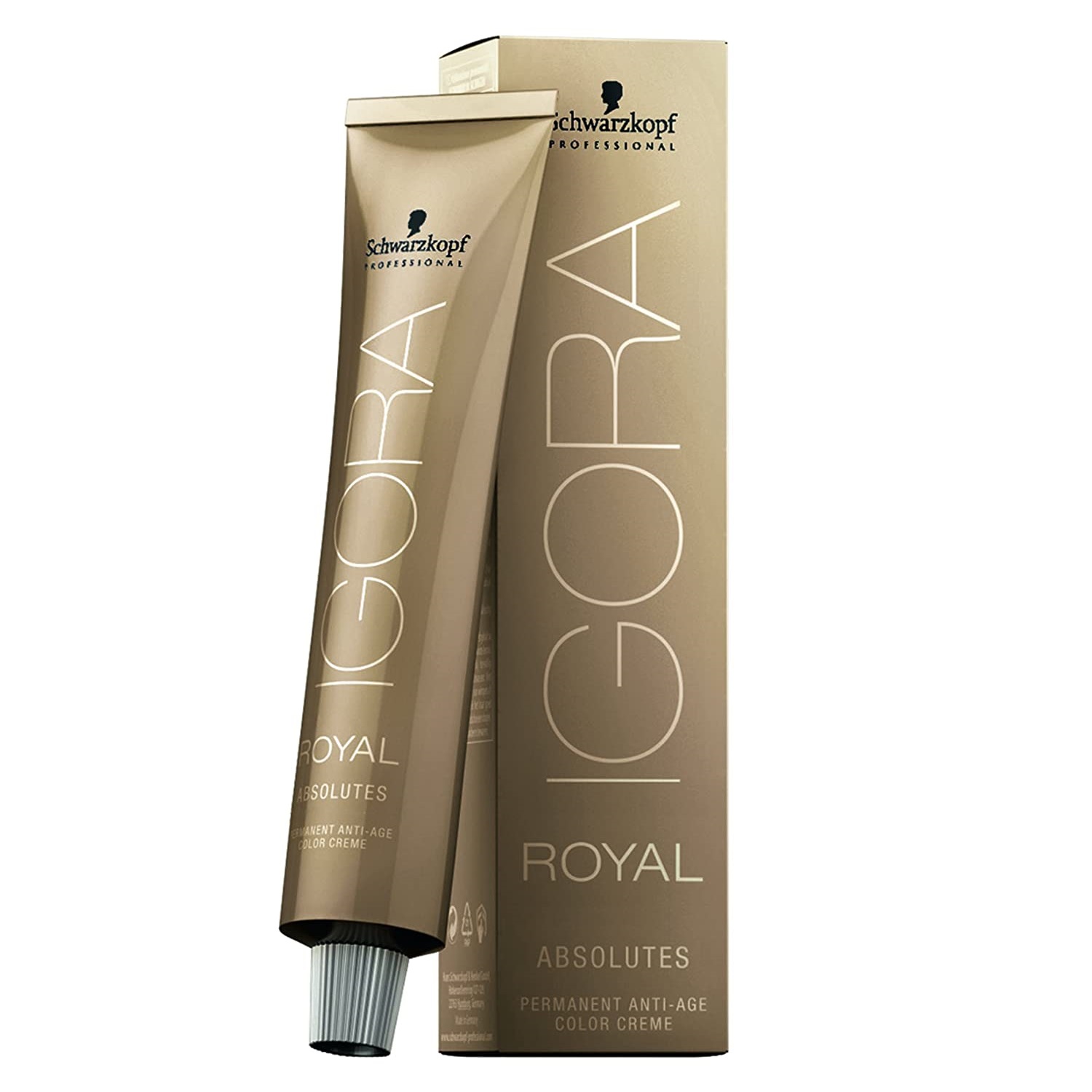 Schwarzkopf Igora Royal Absolutes 8-140 Light Blonde Cendre Beige Natural Permanent Color Creme 2.1 Ounce 60 Milliliters | SellerSpree