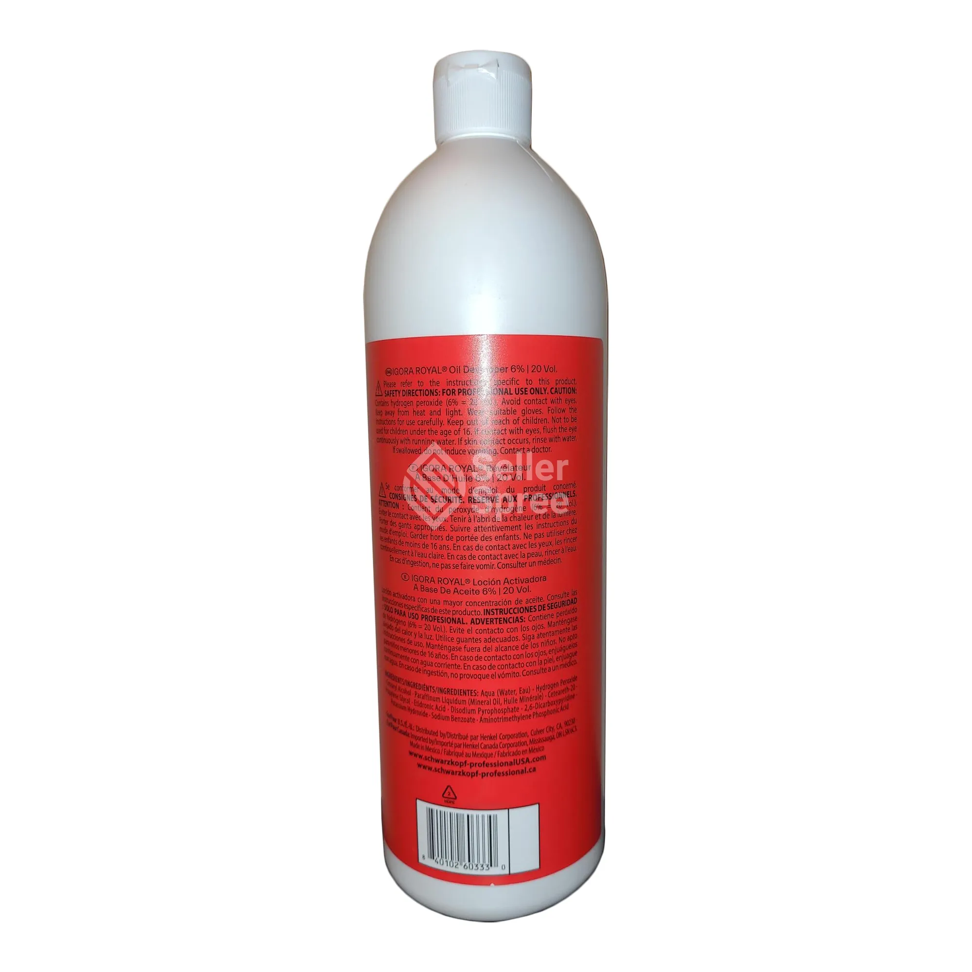 Schwarzkopf Igora Royal Oil Developer 6% / 20 Volume TBH Oxidizer 33.81 Ounce 1 Liter | SellerSpree