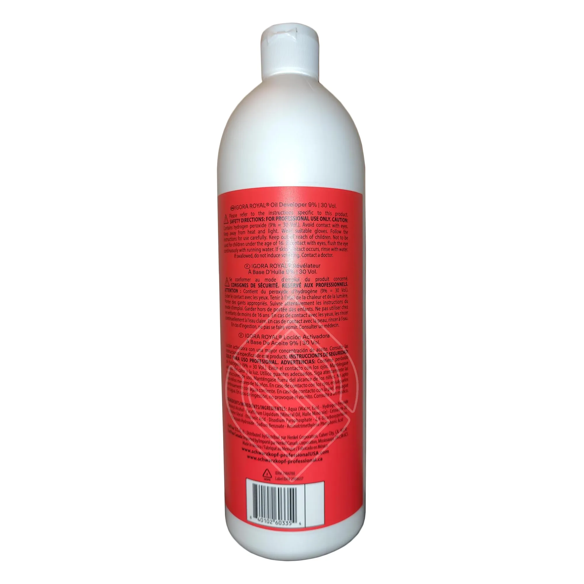 Schwarzkopf Igora Royal Oil Developer 9% / 30 Volume 33.81 Ounce 1 Liter | SellerSpree