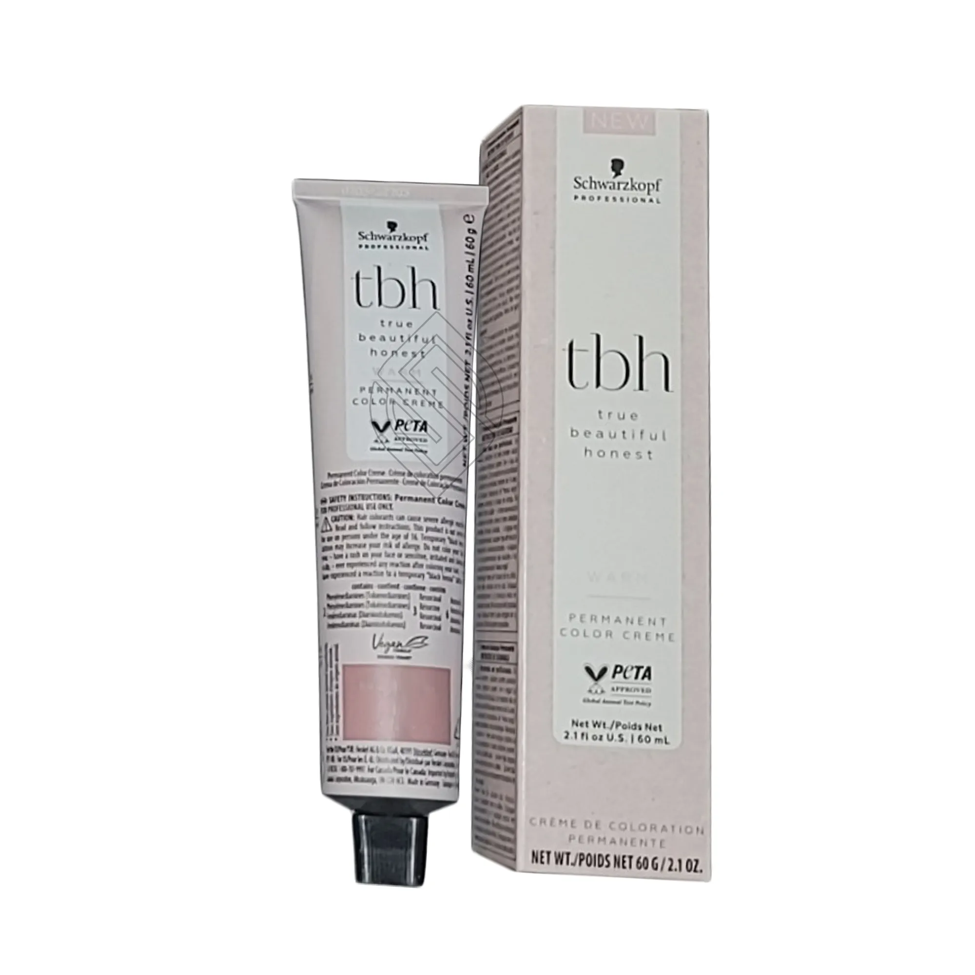 Schwarzkopf Tbh 6-84 Warm Dark Blonde Red Beige Permanent Color Creme True Beautiful Honest 2.1oz 60g | SellerSpree