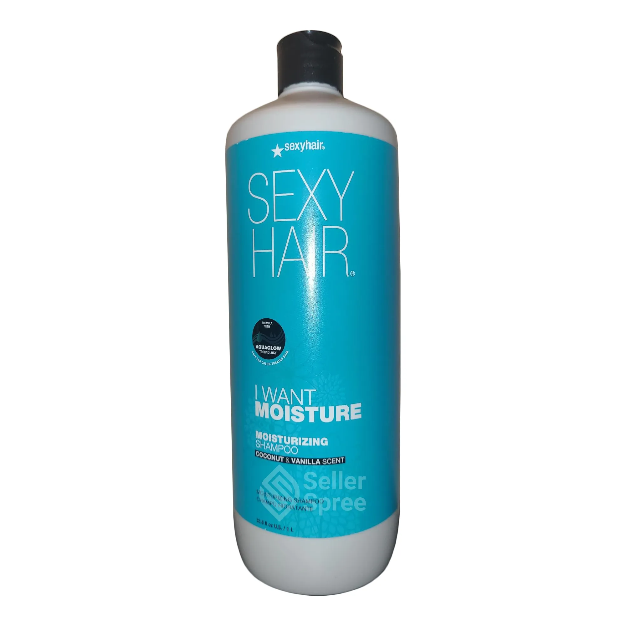 Sexy Hair I Want Moisture Moisturizing Shampoo 33.8 Ounce 1000 Milliliters | SellerSpree