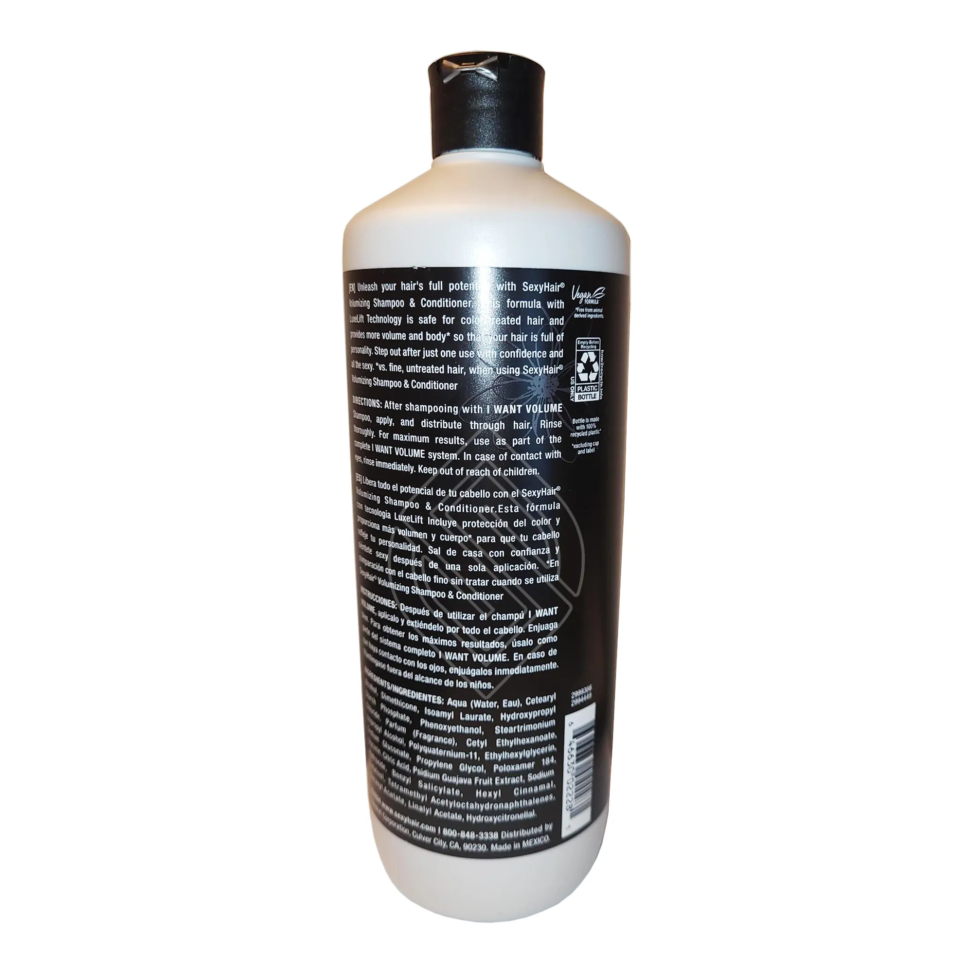 Sexy Hair I Want Volume Volumizing Conditioner 33.8 Ounce 1000 Milliliters | SellerSpree