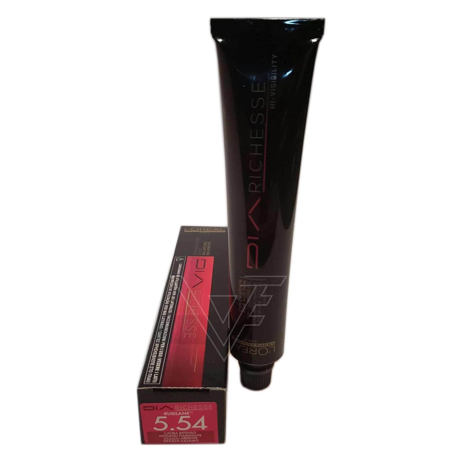 Loreal Professionnel Paris Dia Richesse #5.54 Intense Mahogany Demi-Permanent Creme Color Originally-5.54/5RvC 1.7 Ounce 50 Milliliters | SellerSpree