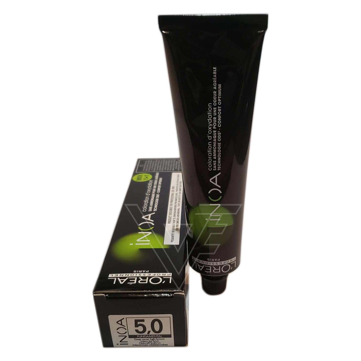 Loreal Professionnel Paris Inoa #5.0 Light Brown Deep Natural No Ammonia Permanent Hair Color Original-5.0/5NN 2 Ounce 60 Gram | SellerSpree