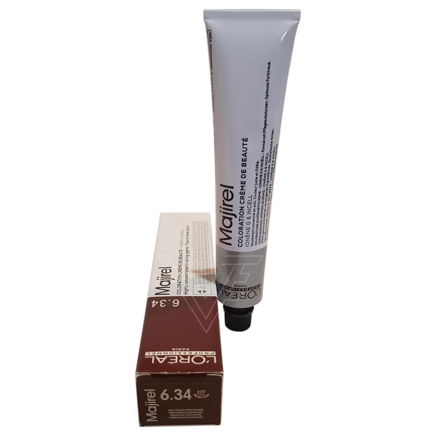 Loreal Professionnel Paris Majirel #6.34 Dark Golden Copper Blonde Ionene G Incell Permanent Hair Color Originally-6.34/6GC 1.7 Ounce 50 Milliliters | SellerSpree