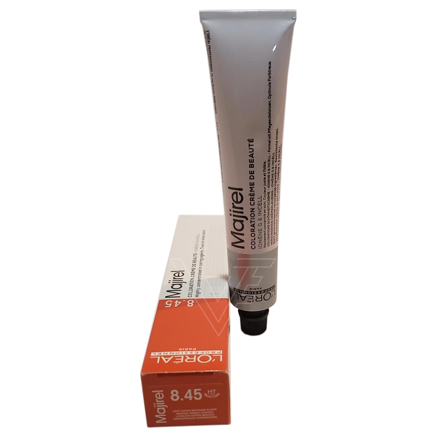 Loreal Professionnel Paris Majirel #8.45 Light Copper Mahogany Blonde Ionene G Incell Permanent Hair Color Originally-8.45/8CRv 1.7 Ounce 50 Milliliters | SellerSpree