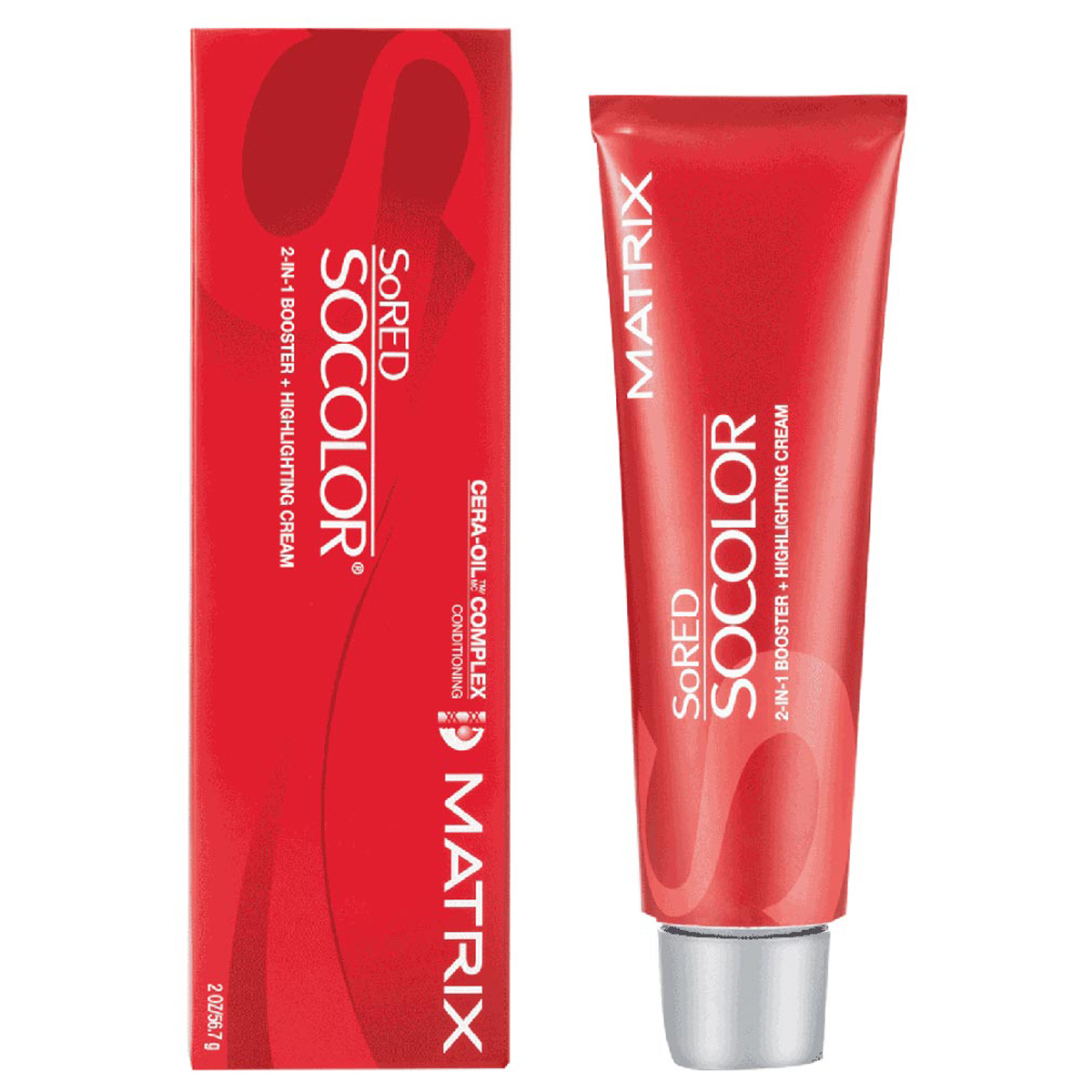 Matrix Sored Socolor Red Copper 2-in-1 Booster And Highlighting Cream Hair Color 2oz | SellerSpree