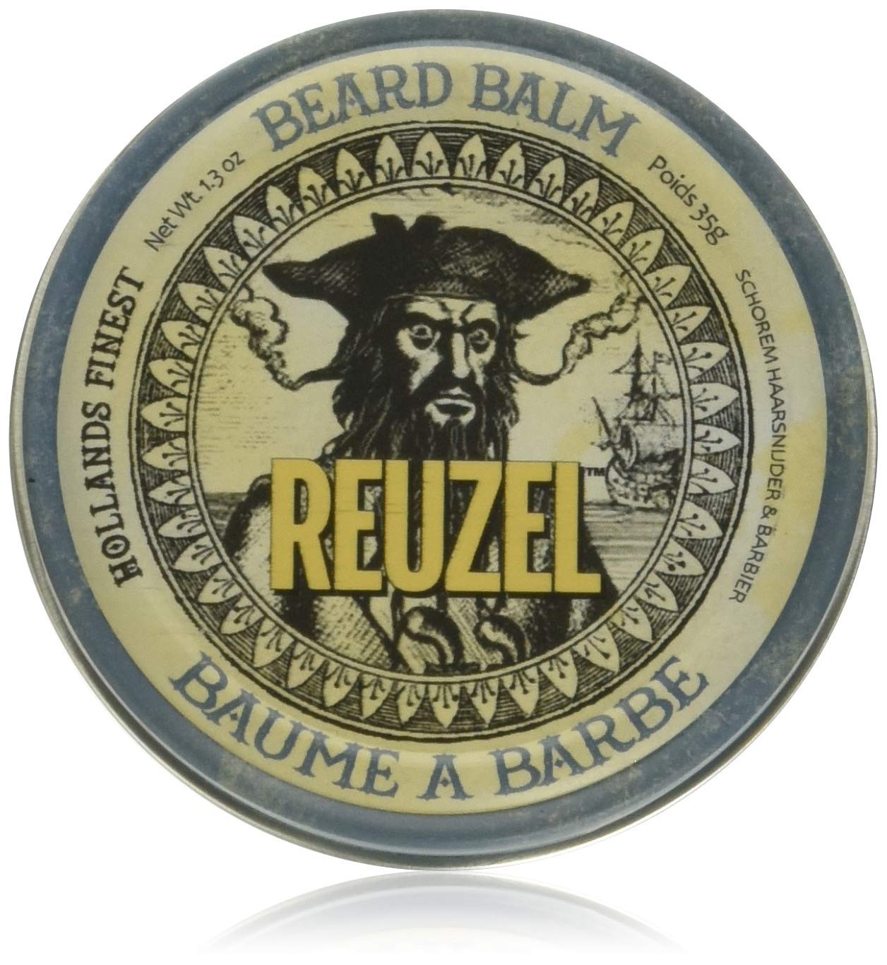 Reuzel Hollands Finest Beard Balm Yellow Tin 1.3 Ounce 35 Gram | SellerSpree
