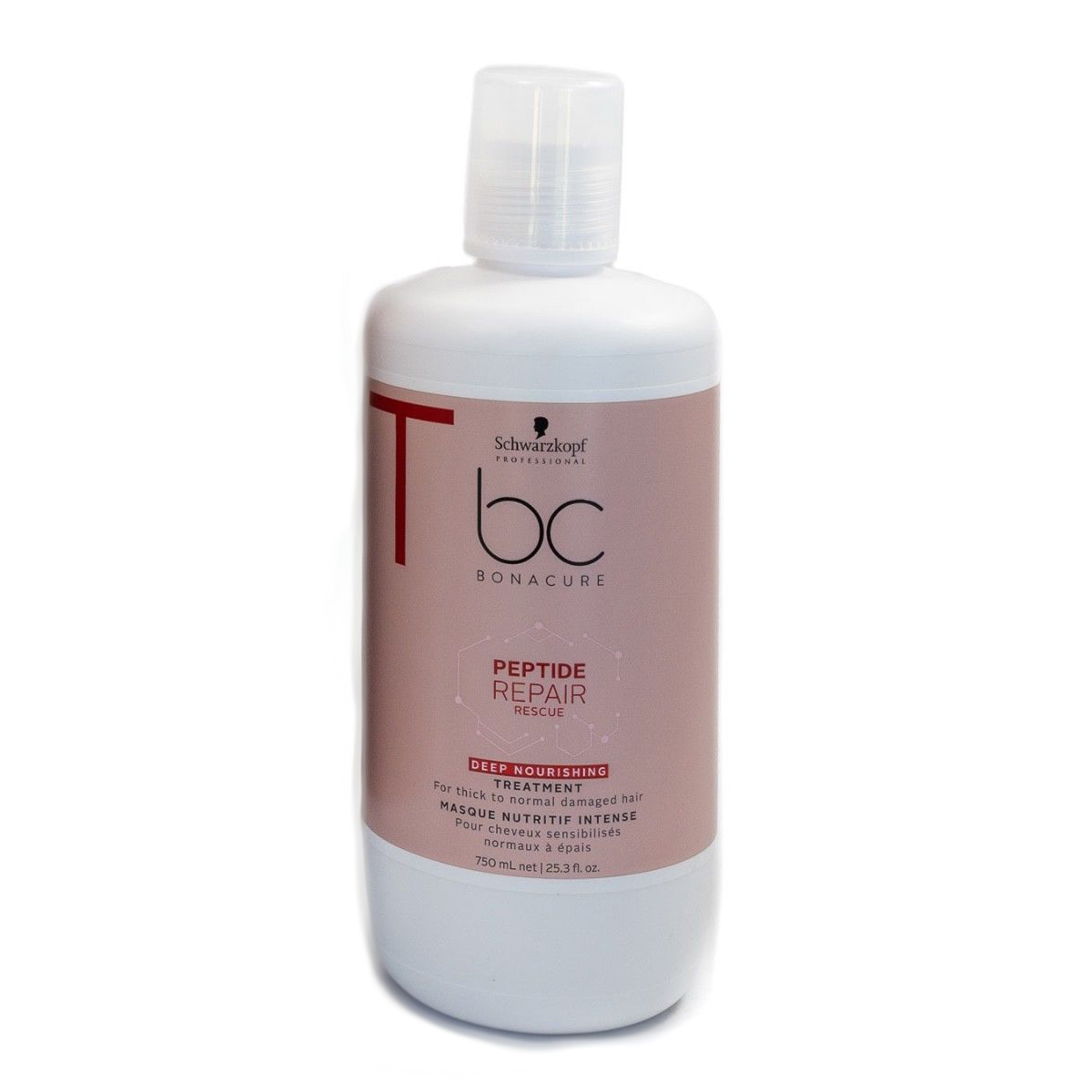 Schwarzkopf BC Bonacure Peptide Repair Rescue Deep Nourishing Treatment 25 Ounce 750 Milliliters | SellerSpree