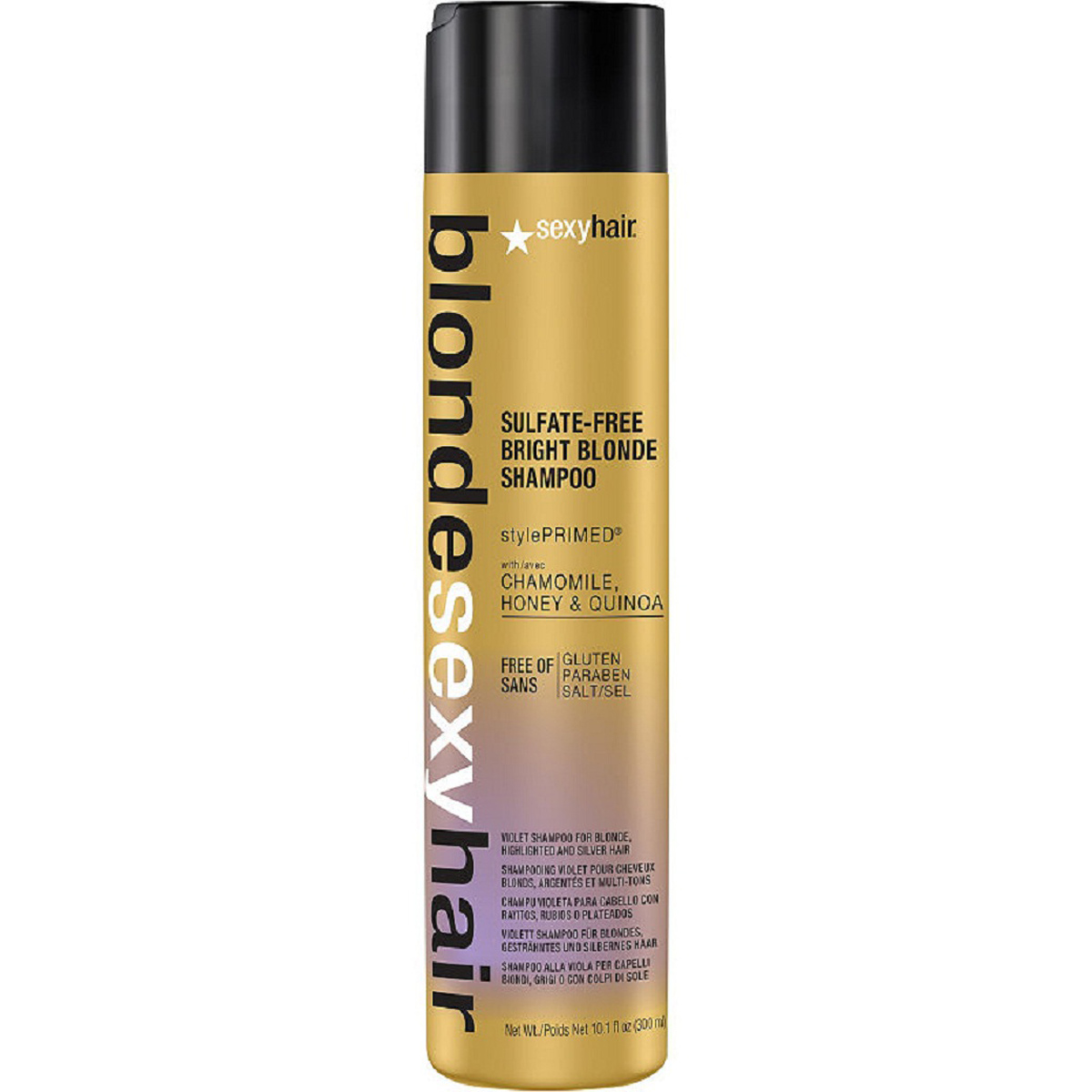 Sexy Hair Blonde Sulfate-Free Bright Blonde Shampoo 10.1 Ounce 300 Milliliters | SellerSpree