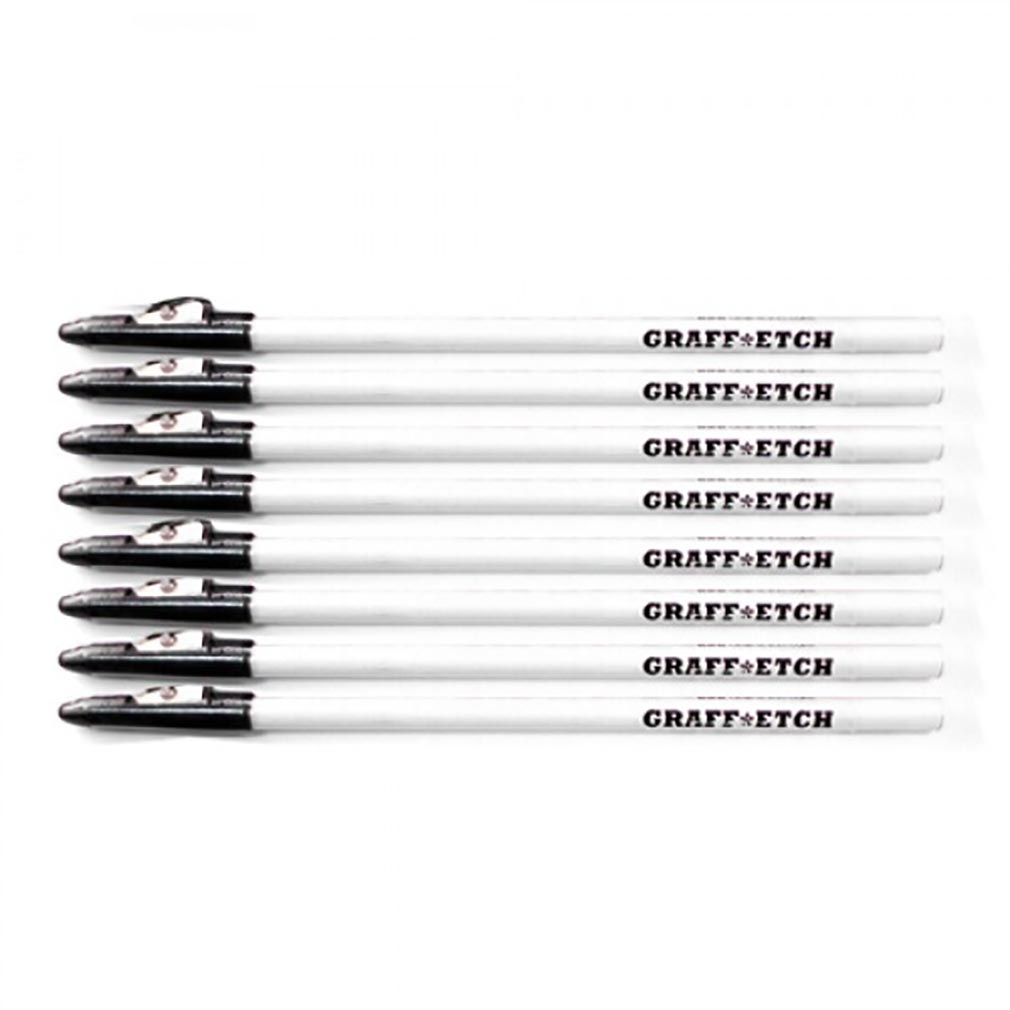 Graff Etch Pencil Me In White Etching Hair/Skin Pattern Color Pencils | SellerSpree