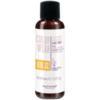 Alfaparf Milano The Natural Evolution Of Gloss Toner Color Wear 010.32 Soft Lightest Golden Violet Blonde Liquid Demi Hair Color 2 Ounce 60 Milliliters | SellerSpree