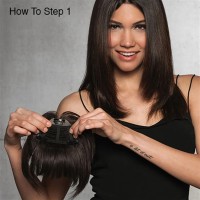 Hairdo Human Hair Clip-in Bangs R14/88h Golden Wheat Hair Extensions 9in Long | SellerSpree