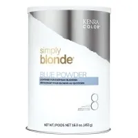 Kenra Simply Blonde Blue Powder Lightener For Everyday Blonding Up To 8 Levels Of Lift 16 Ounce 453 Gram | SellerSpree