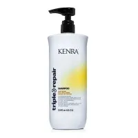 Kenra Triple Repair Shampoo Bond Repair Seals Split Ends Damage Protection 33.8 Ounce 1 Liter | SellerSpree