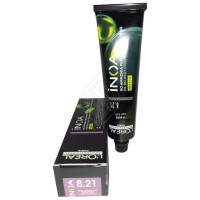 Loreal Professionnel Paris Inoa #8.21 Light Blonde Iridescent Ash No Ammonia Permanent Hair Color Original-8.21/8VB 2 Ounce 60 Gram | SellerSpree